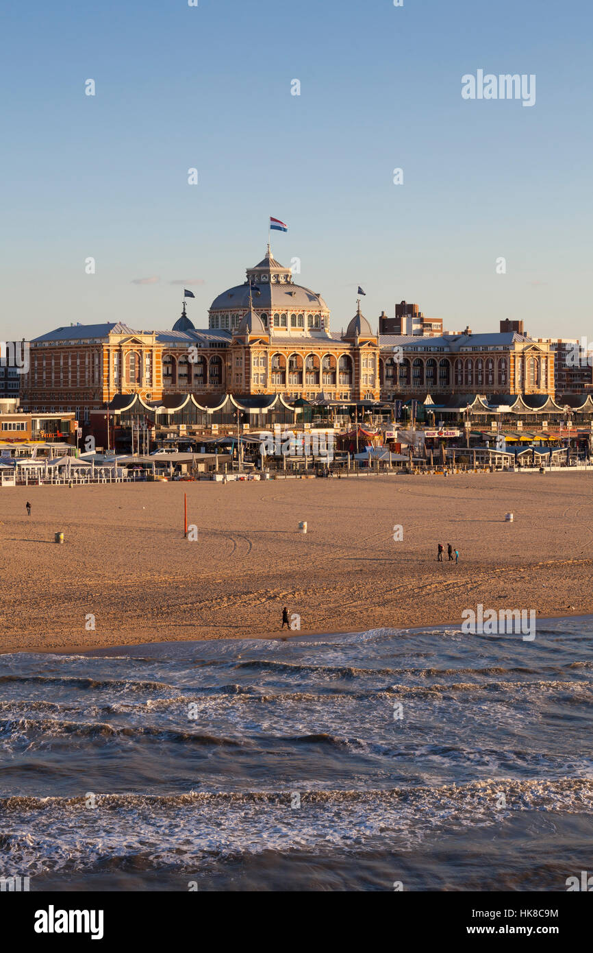 Spa Hotel sur plage, à Scheveningen, à La Haye, Hollande, Pays-Bas Photo  Stock - Alamy