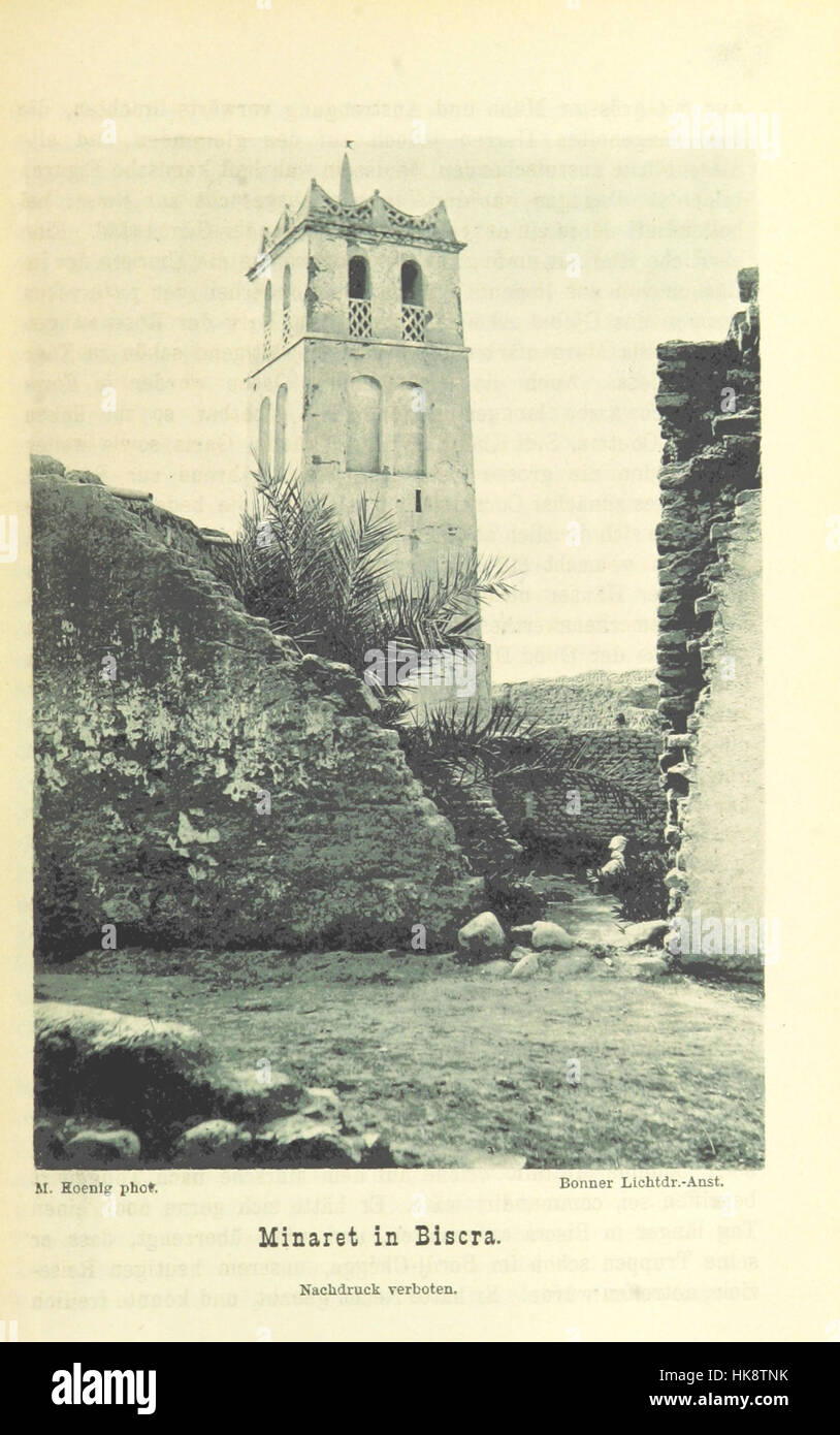 Une image de la page 57 de 'Reisen und Forschungen in Algérien', illustrant les voyages et les recherches menées en Algérie, accompagnée de planches et de cartes. Banque D'Images