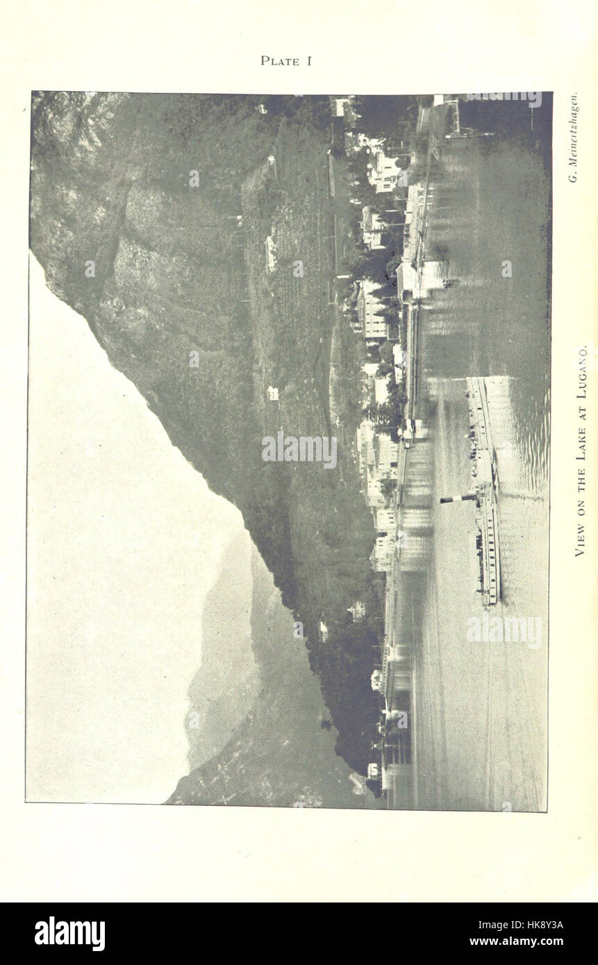 Le journal d'une tournée à l'Uppe Engadine et le nord de l'Italie, faite à l'été 1898 Image prise à partir de la page 6 de "Th Banque D'Images