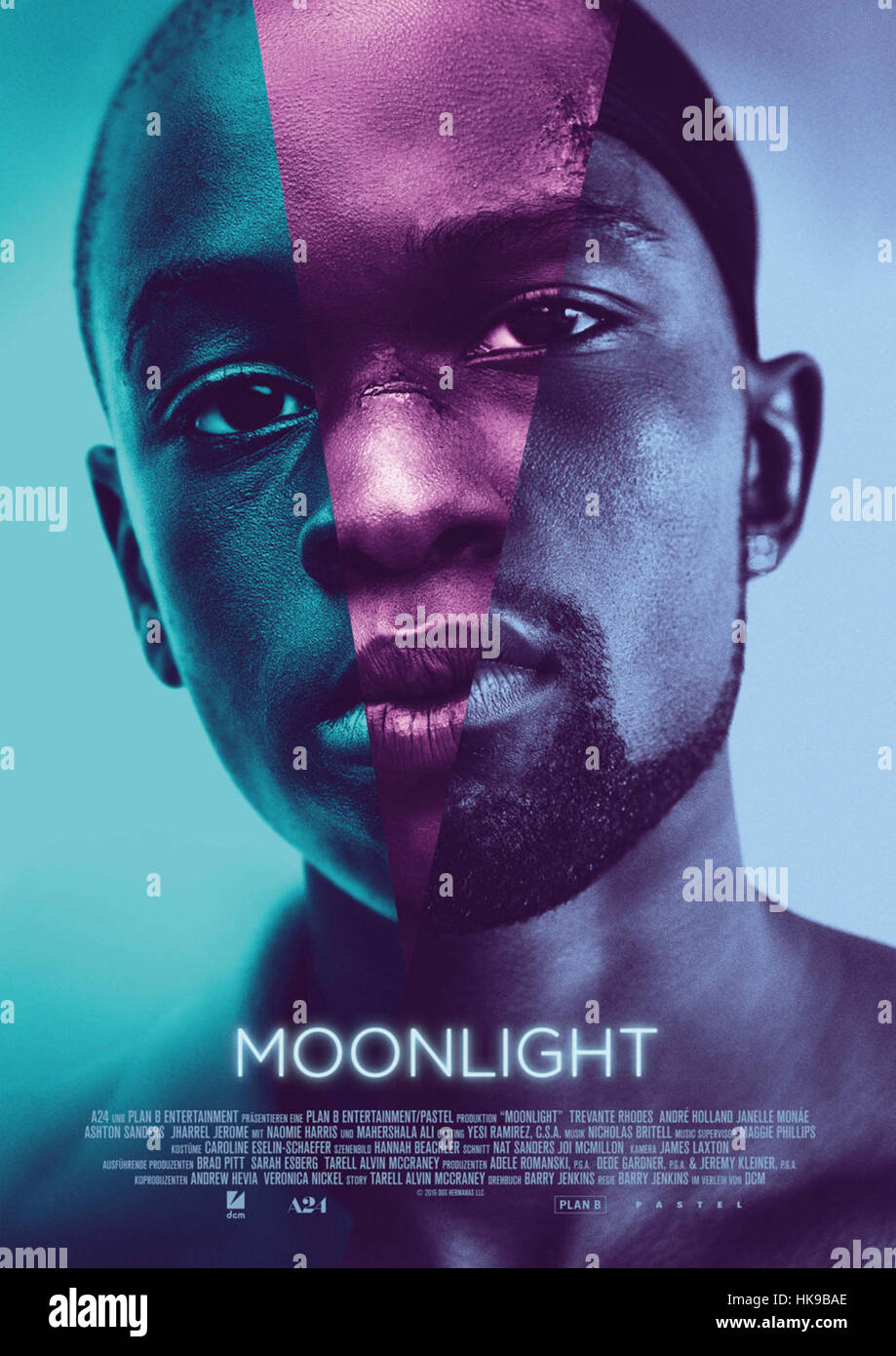 Moonlight movie poster Banque de photographies et d’images à haute