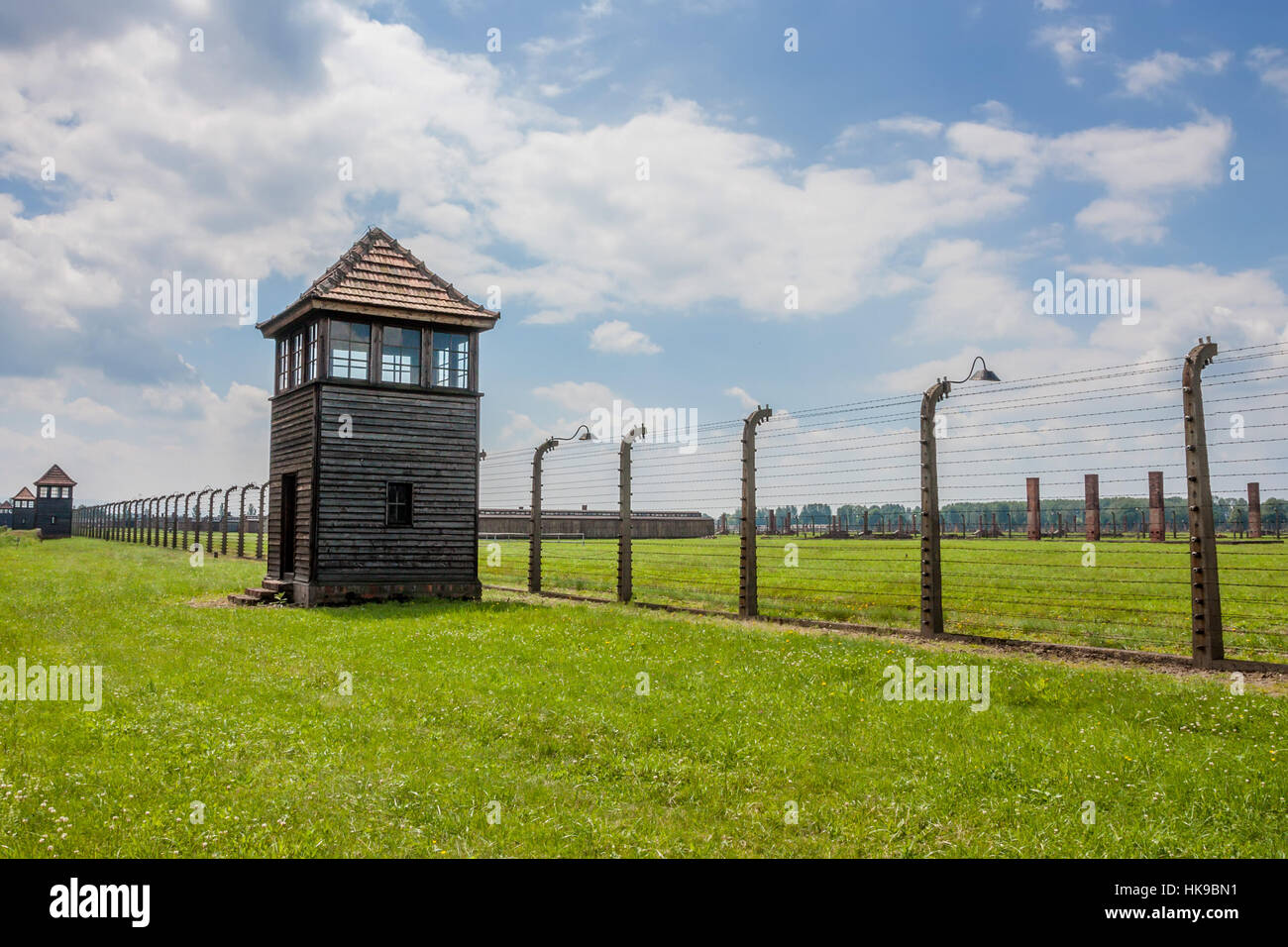 Camp de concentration d'Auschwitz Banque D'Images