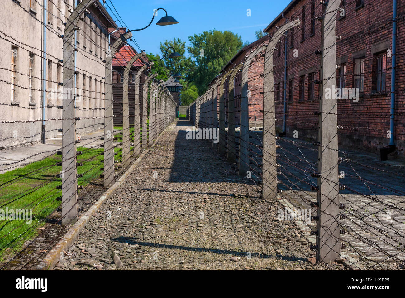 Camp de concentration d'Auschwitz Banque D'Images