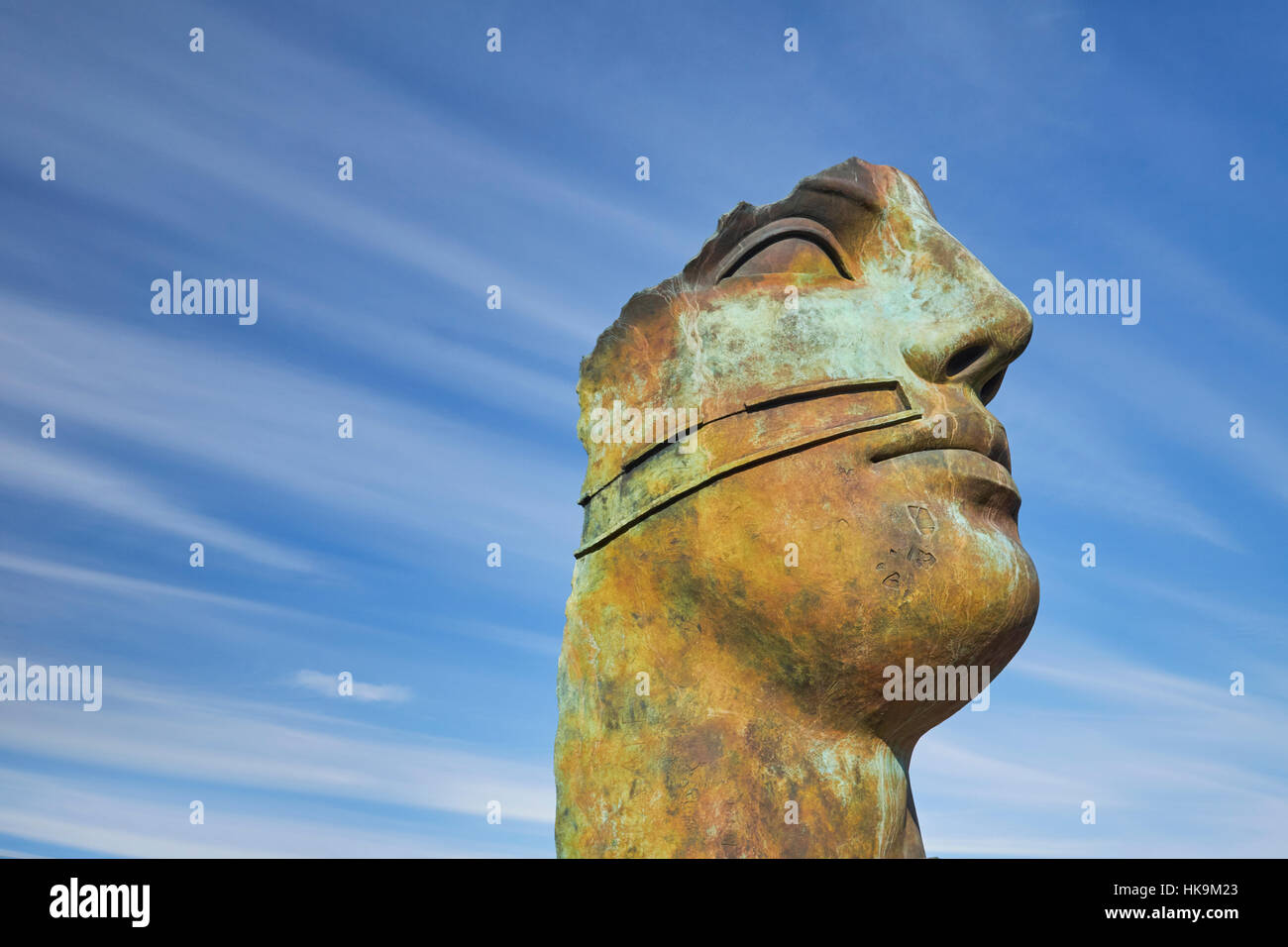 Pompei, Italie. 20 Jan, 2017. Une oeuvre d'Igor Mitoraj à Pompéi lors de l'exposition qui lui est dédié. Banque D'Images