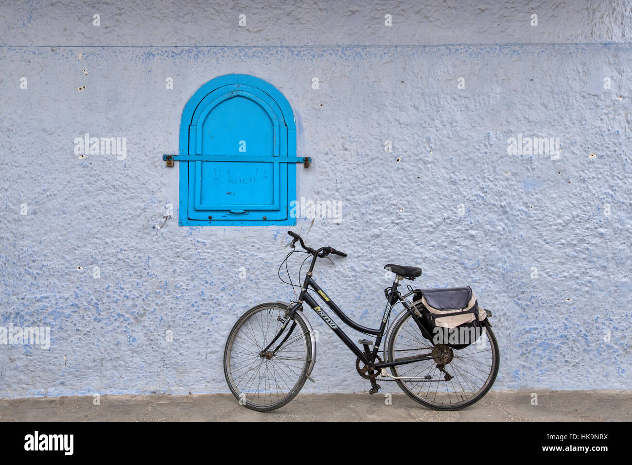 La ville bleue de Chefchaouen au nord du Maroc Banque D'Images