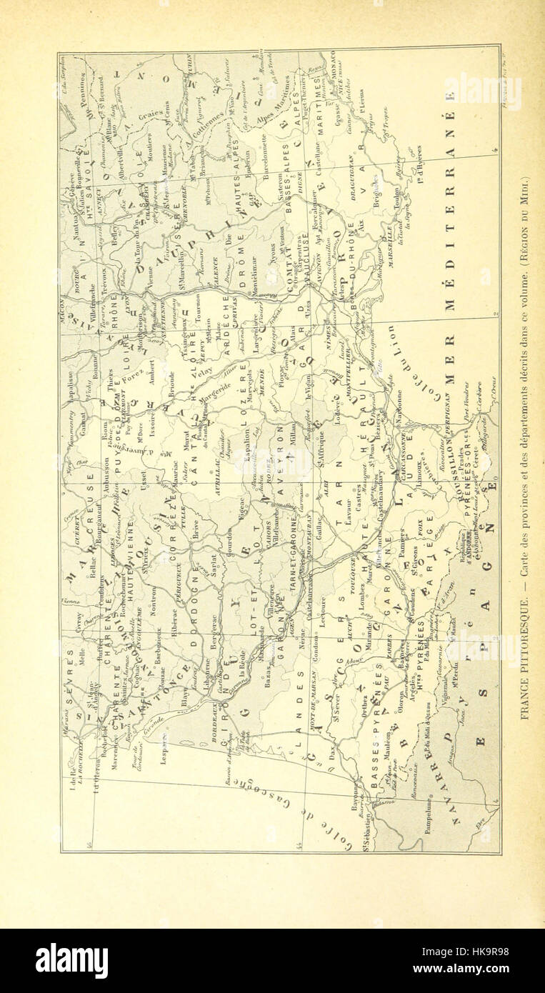 Image prise à partir de la page 8 de "La France pittoresque du midi ... Par Alexis-M. G. [c.-à-d. Jean Baptiste Gochet.]' image prise à partir de la page 8 de "La France pi Banque D'Images
