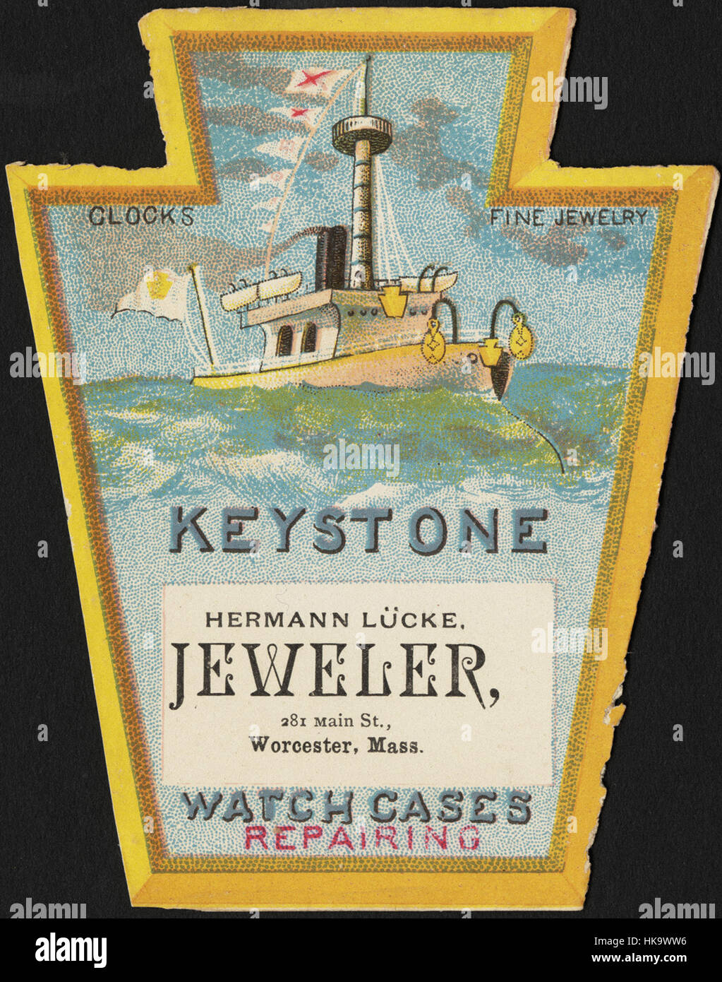 Keystone, horloges, bijoux, montres, la réparation Banque D'Images