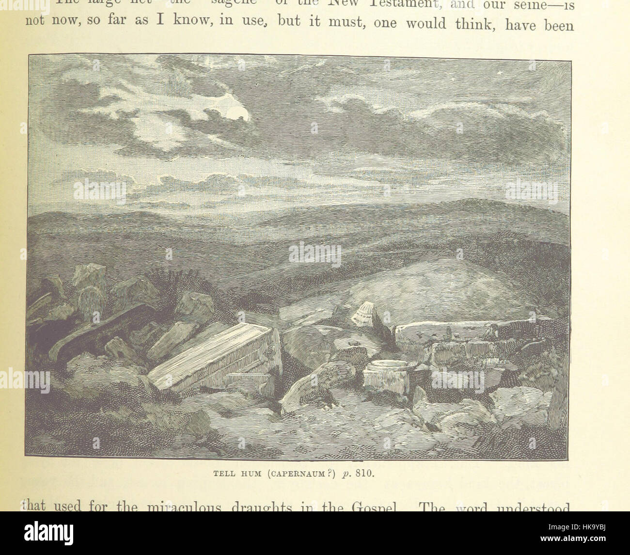 Affichage des sites bibliques en Palestine. L'image est une représentation détaillée des lieux mentionnés dans l'écriture. Banque D'Images