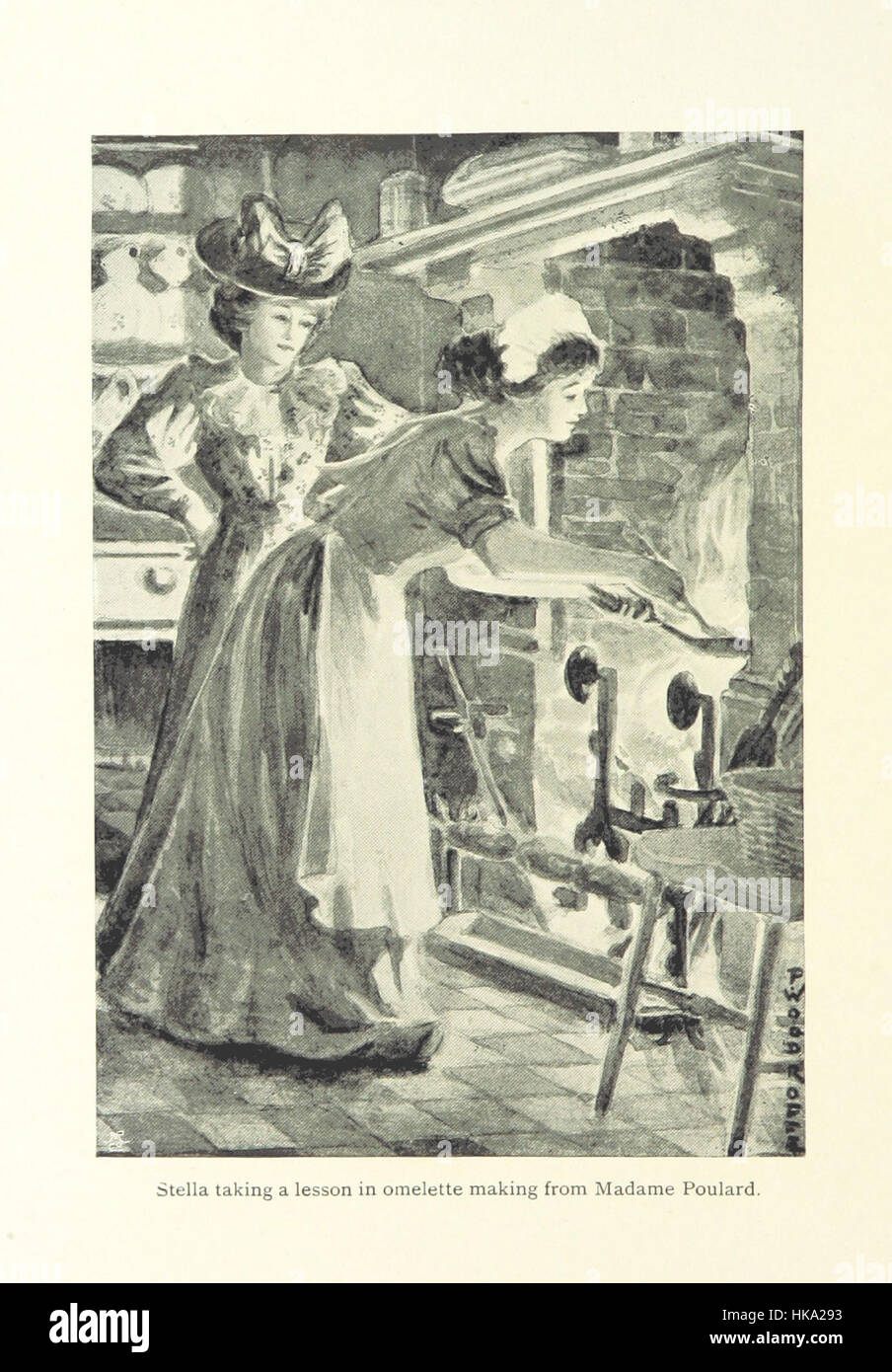 Illustration tirée de l'histoire de Stella, représentant des scènes d'un conte vénitien, mettant en valeur la ville de Venise, les personnages et les événements de l'histoire, avec des illustrations de Paul Woodroffe. Banque D'Images