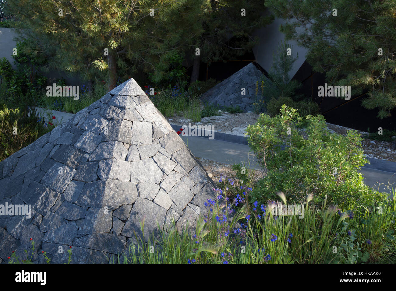 La Banque Royale du Canada Jardin, Chelsea Flower Show 2016, London, UK Designer : Hugo bugg Banque D'Images