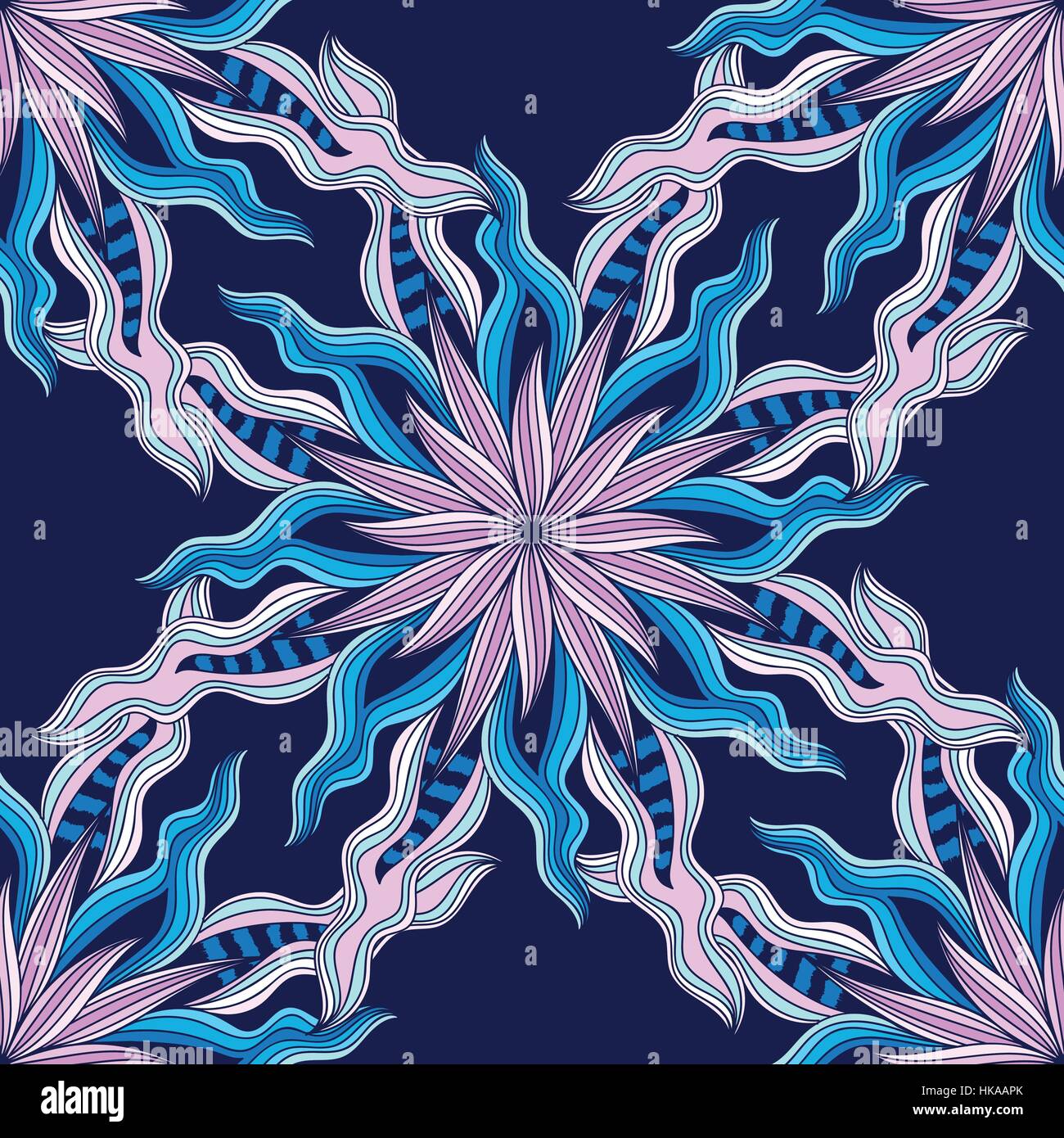 Mandala. Rond coloré ornement. Page à colorier. Vector illustration modèle transparent Illustration de Vecteur