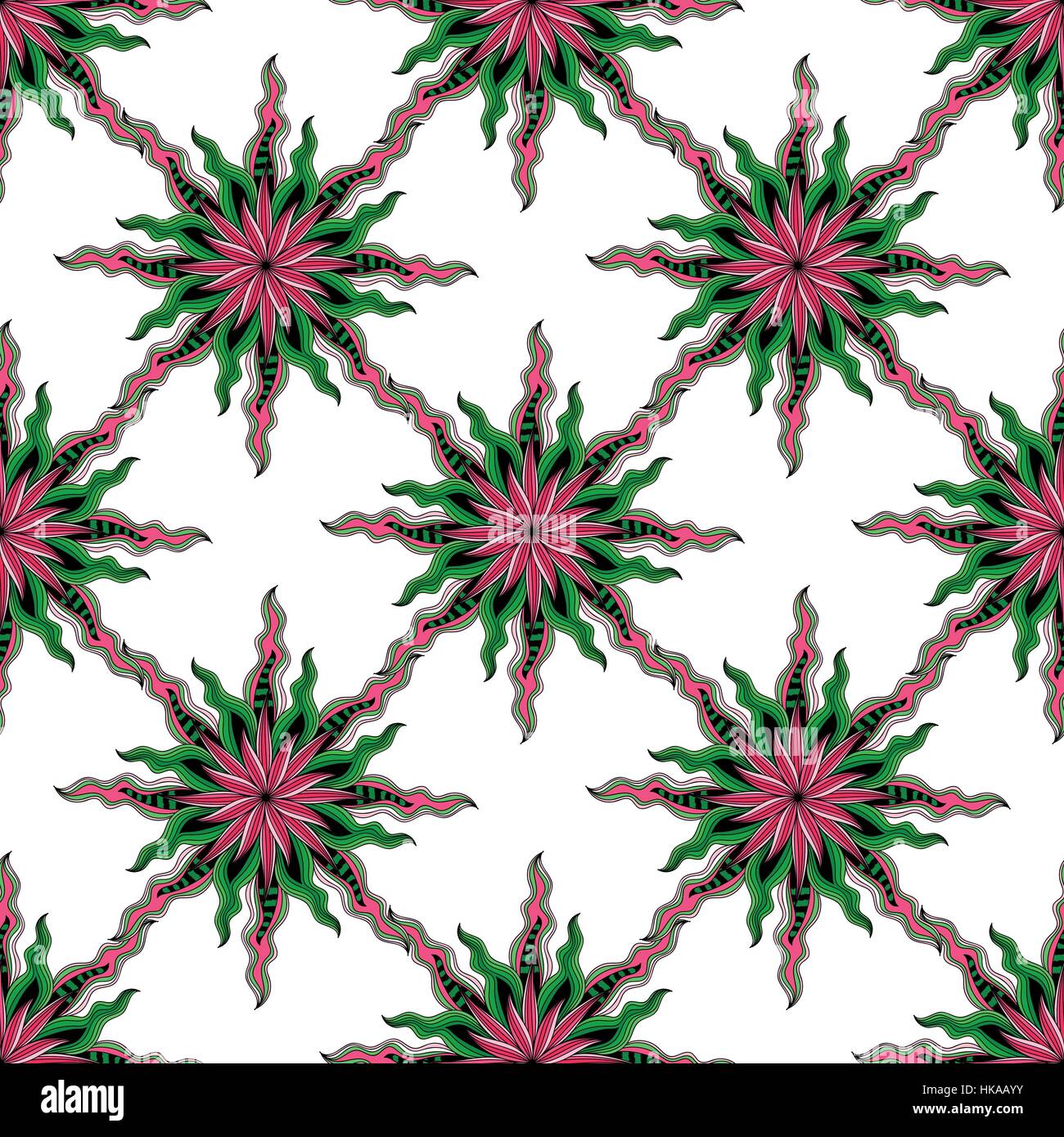 Mandala. Rond coloré ornement. Page à colorier. Vector illustration modèle transparent Illustration de Vecteur