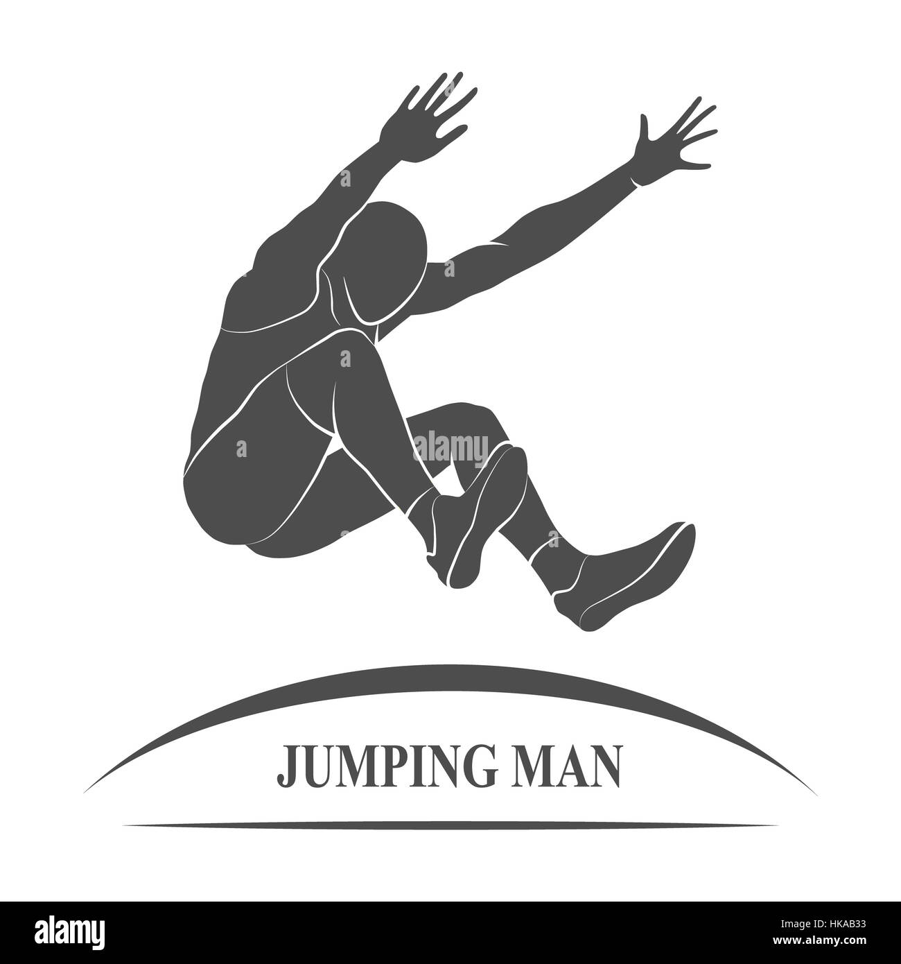 L'athlète de sauts en longueur. Photo illustration. Banque D'Images