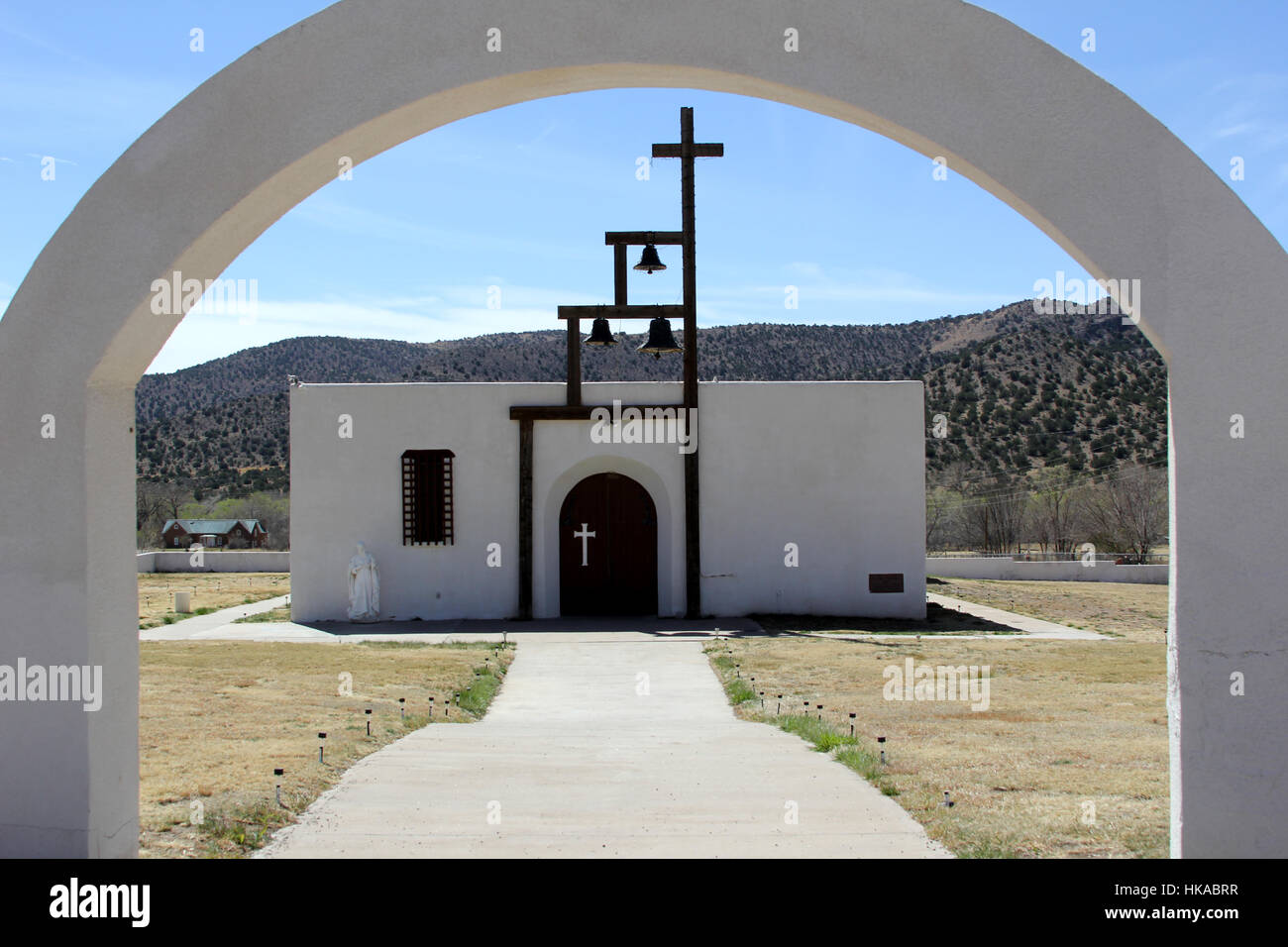 La Mission de st Jude à San Patricio, Nouveau Mexique Banque D'Images