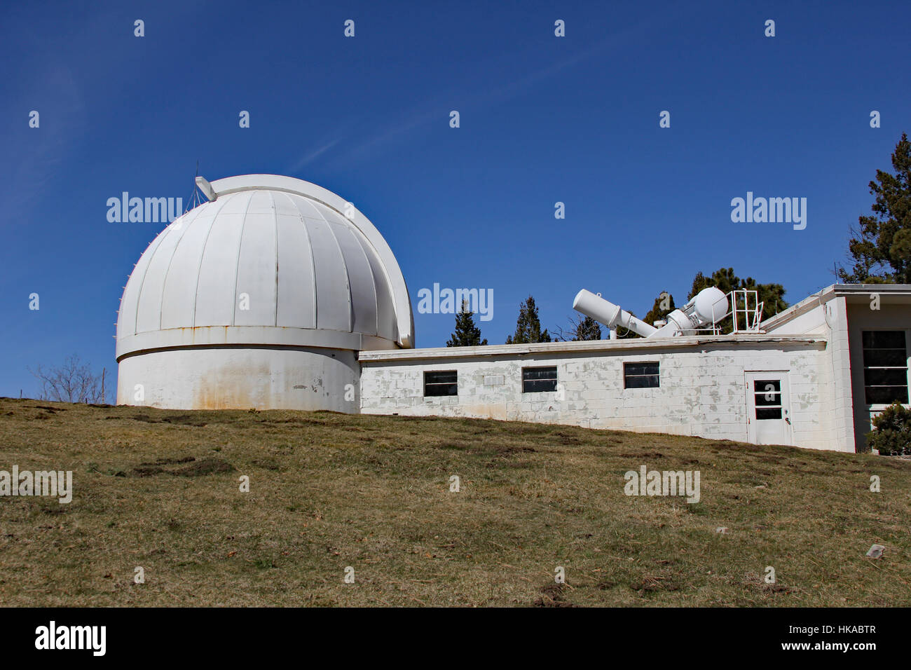 Installation solaire Evans est installé dans le grand dôme à National Solar Observatory à Sacramento Peak dans tache solaire Nouveau Mexique Banque D'Images