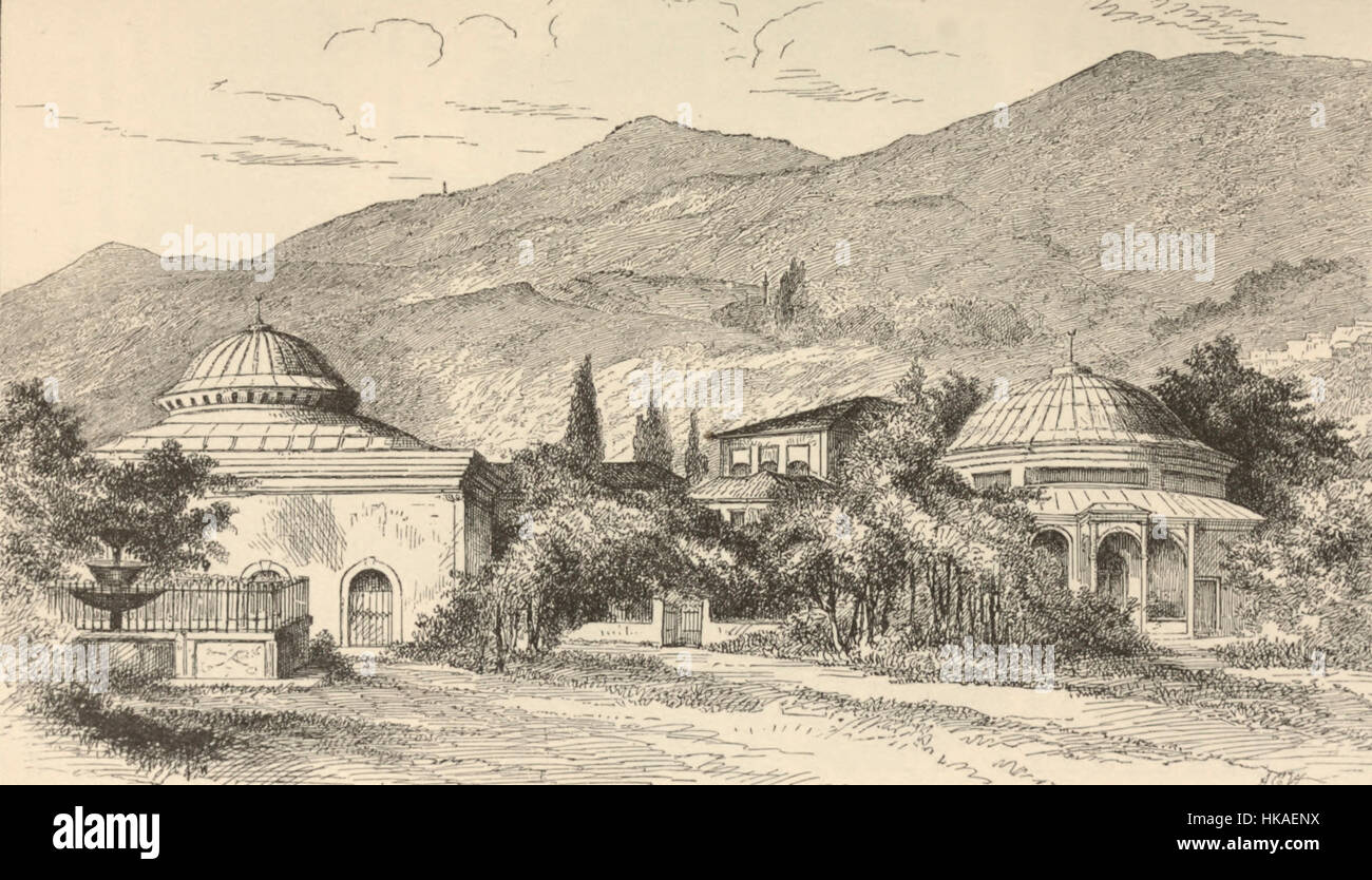 Tombes des fondateurs de l'Empire turc, vers 1887 Banque D'Images