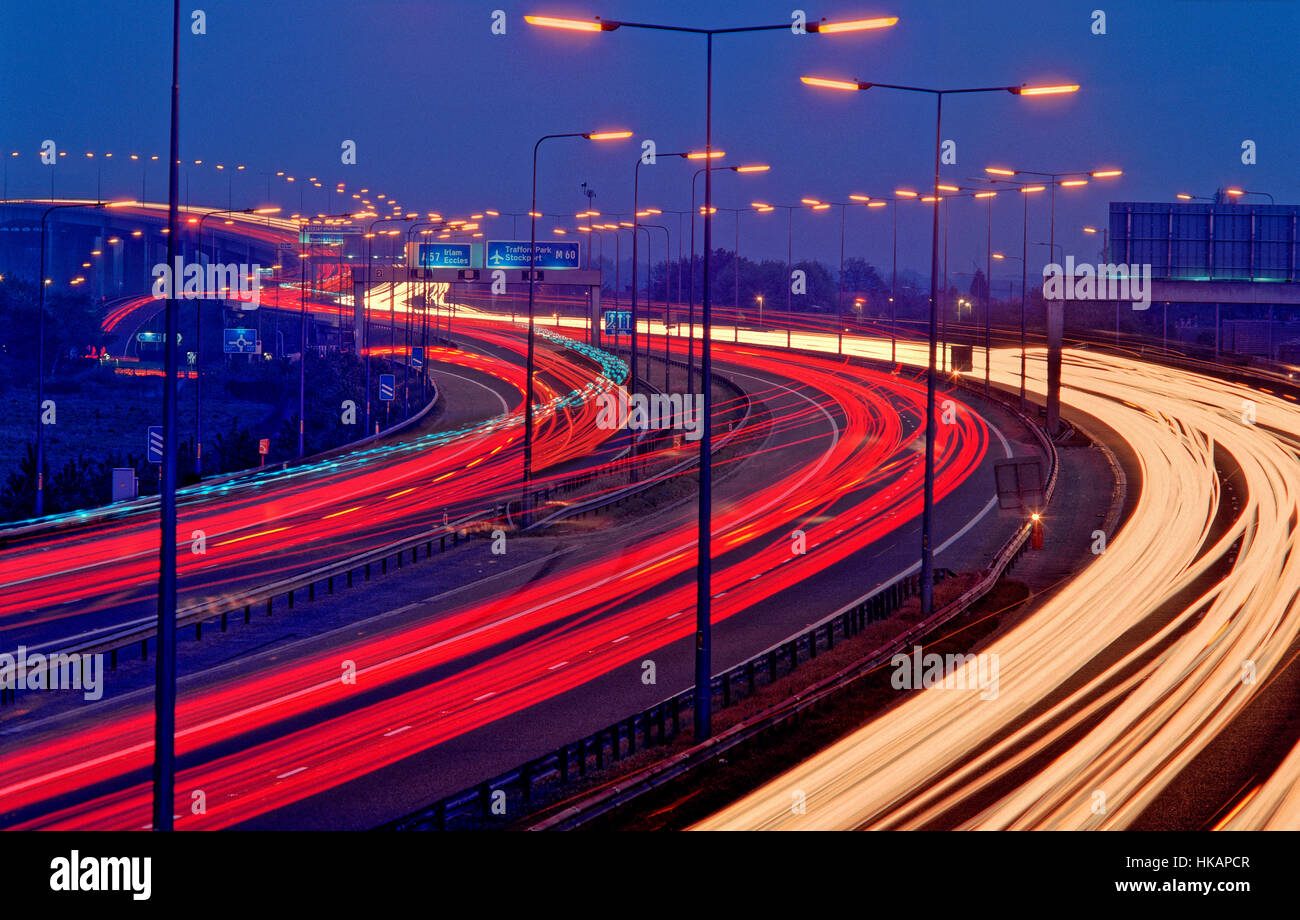 Autoroute M60 'Eccles Greater Manchester' Angleterre Royaume-Uni Banque D'Images