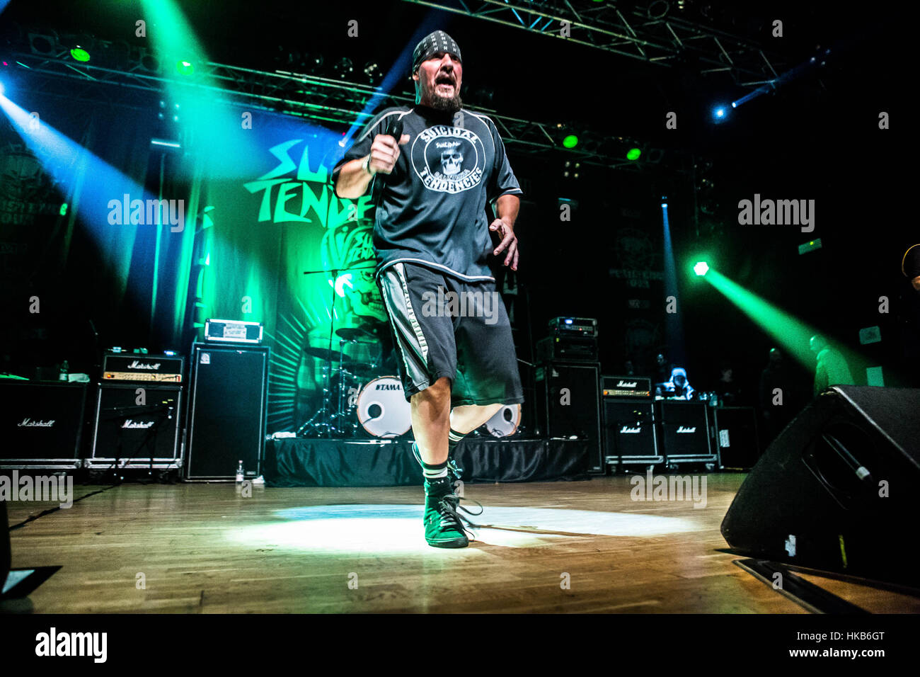 Trezzo sull'Adda, Italie. 26 janvier, 2017. Crossover trash de tendances suicidaires effectue Live Live Club en Trezzo sull'Adda, Italie, pour la persistance Tour 2017 : Crédit Mairo Cinquetti/Alamy Live News Banque D'Images