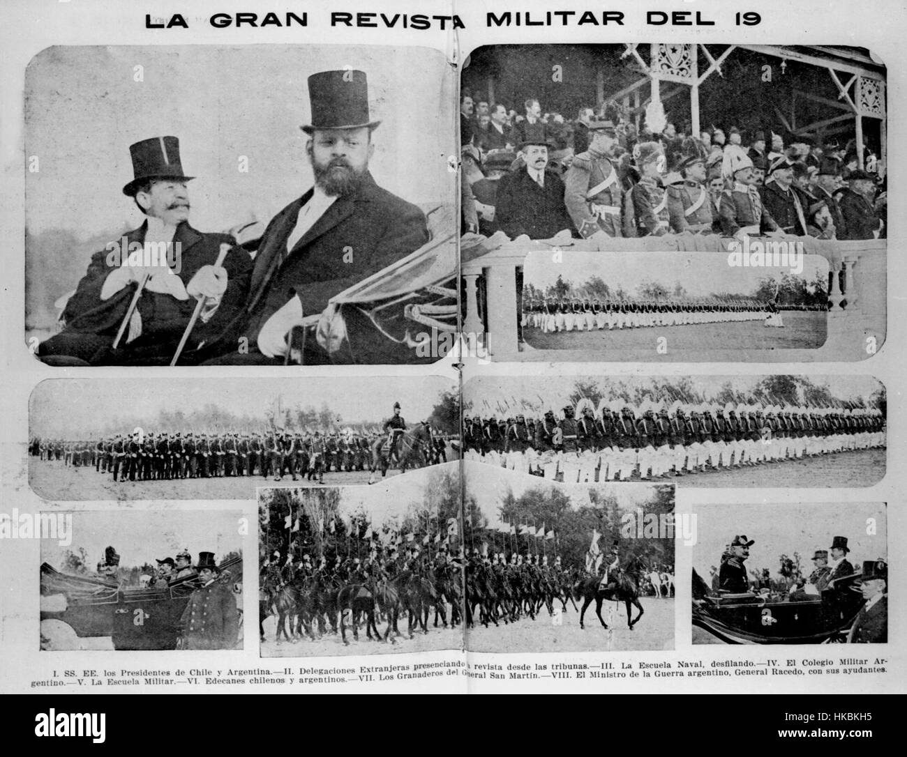 Représentation d'un défilé militaire, mettant en valeur les aspects cérémoniels de la discipline militaire, de la précision et de la fierté nationale. Banque D'Images