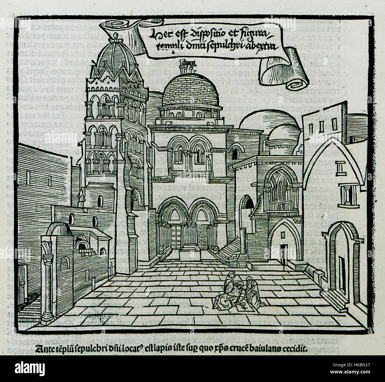 Hec est dispositio et figura templi dominici sepulchri extra Bernhard von Breydenbach ab 1502 Banque D'Images