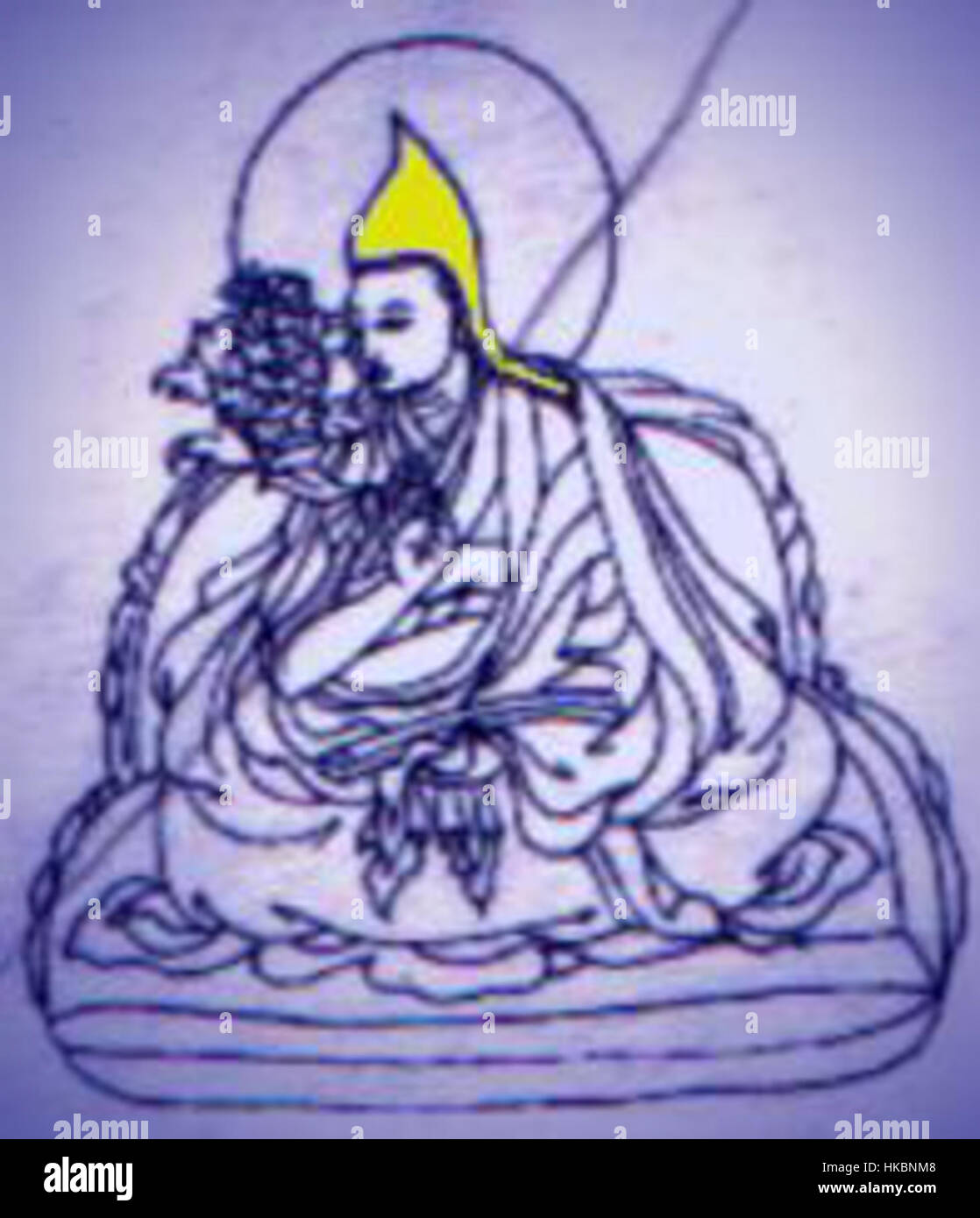 *9Dalaï* est une interprétation artistique moderne axée sur la spiritualité et les thèmes bouddhistes tibétains. Cette pièce abstraite souligne l'influence de l'imagerie bouddhiste, avec une composition dynamique qui capture l'essence de la culture tibétaine et des symboles religieux. Banque D'Images