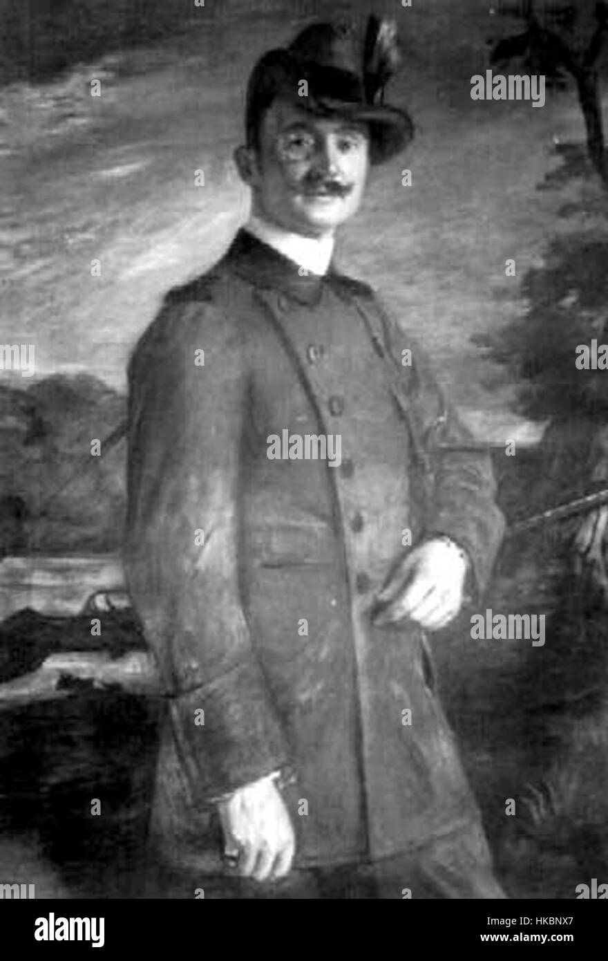 Ce portrait d'Adolphe II, le souverain de Schaumbourg Lippe, est une représentation de son influence pendant son règne. Il saisit l'importance historique de la noblesse européenne et de leur rôle dans l'élaboration de la gouvernance régionale. Banque D'Images