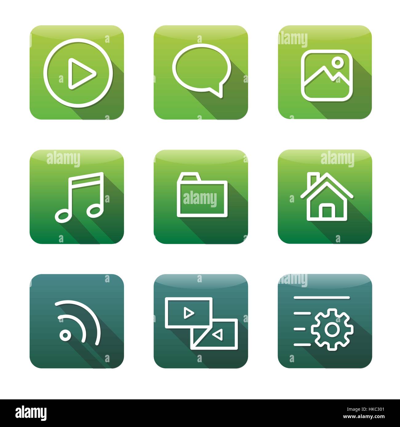Vecteur de collecte de l'icône de l'application Concept Illustration de Vecteur