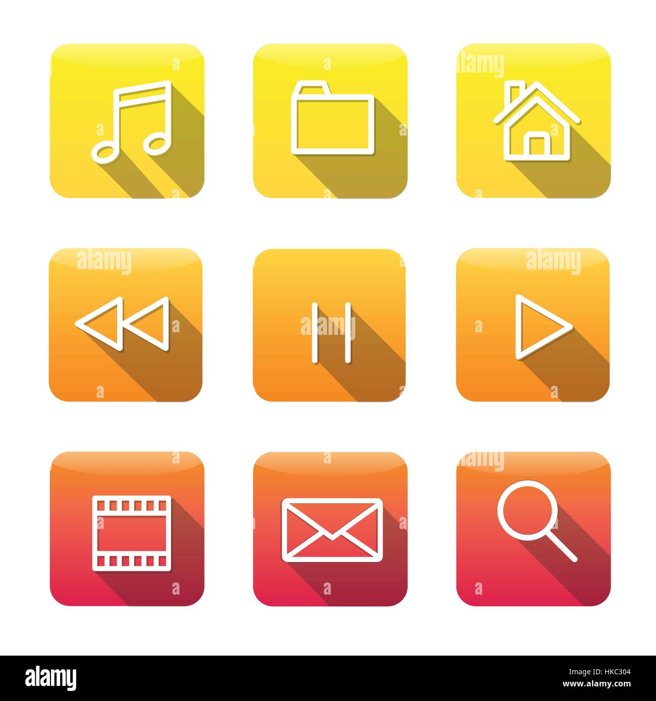 Vecteur de collecte de l'icône de l'application Concept Illustration de Vecteur