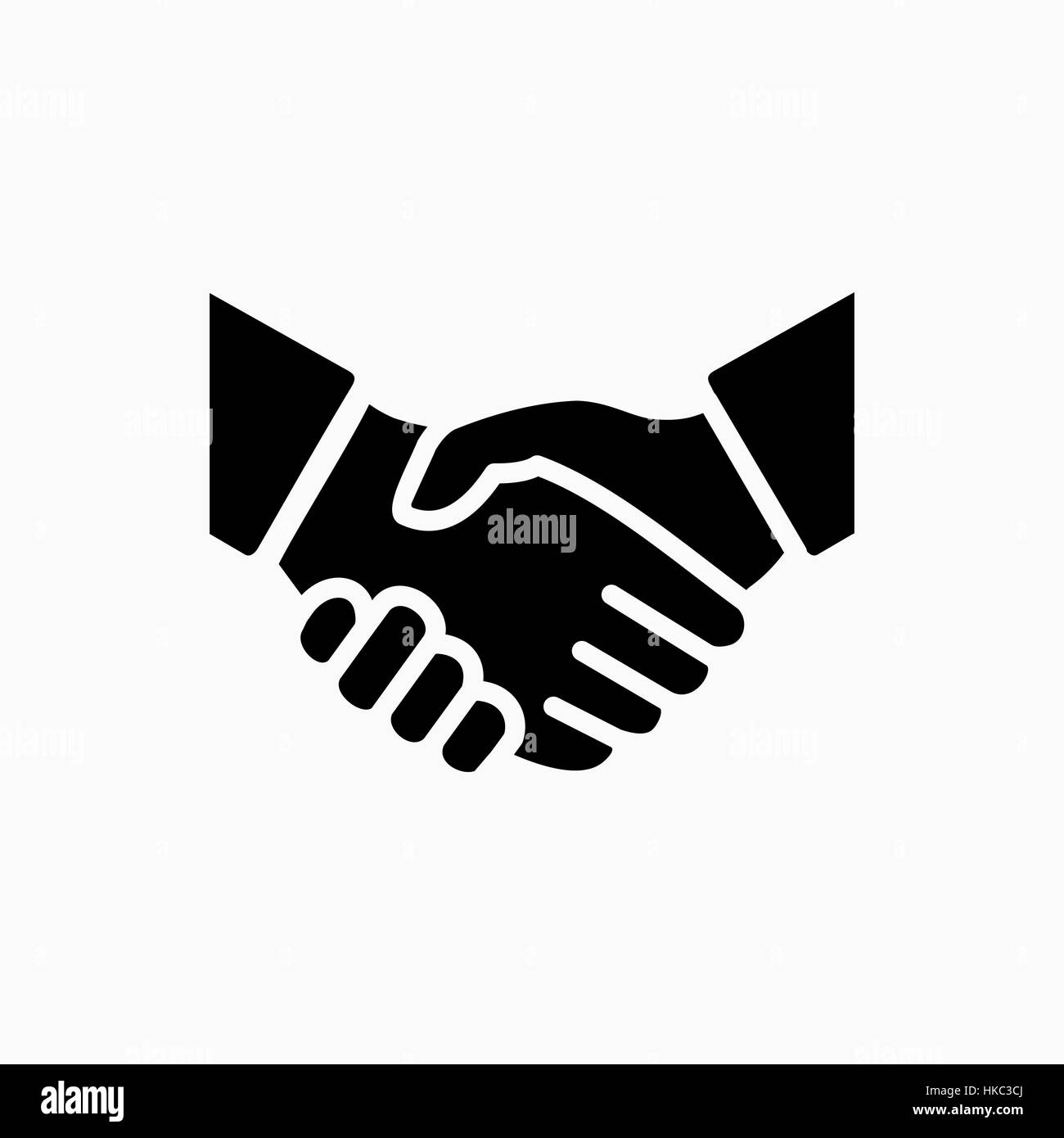 L'icône Poignée vector illustration simple. Traiter ou un accord de symbole. Illustration de Vecteur