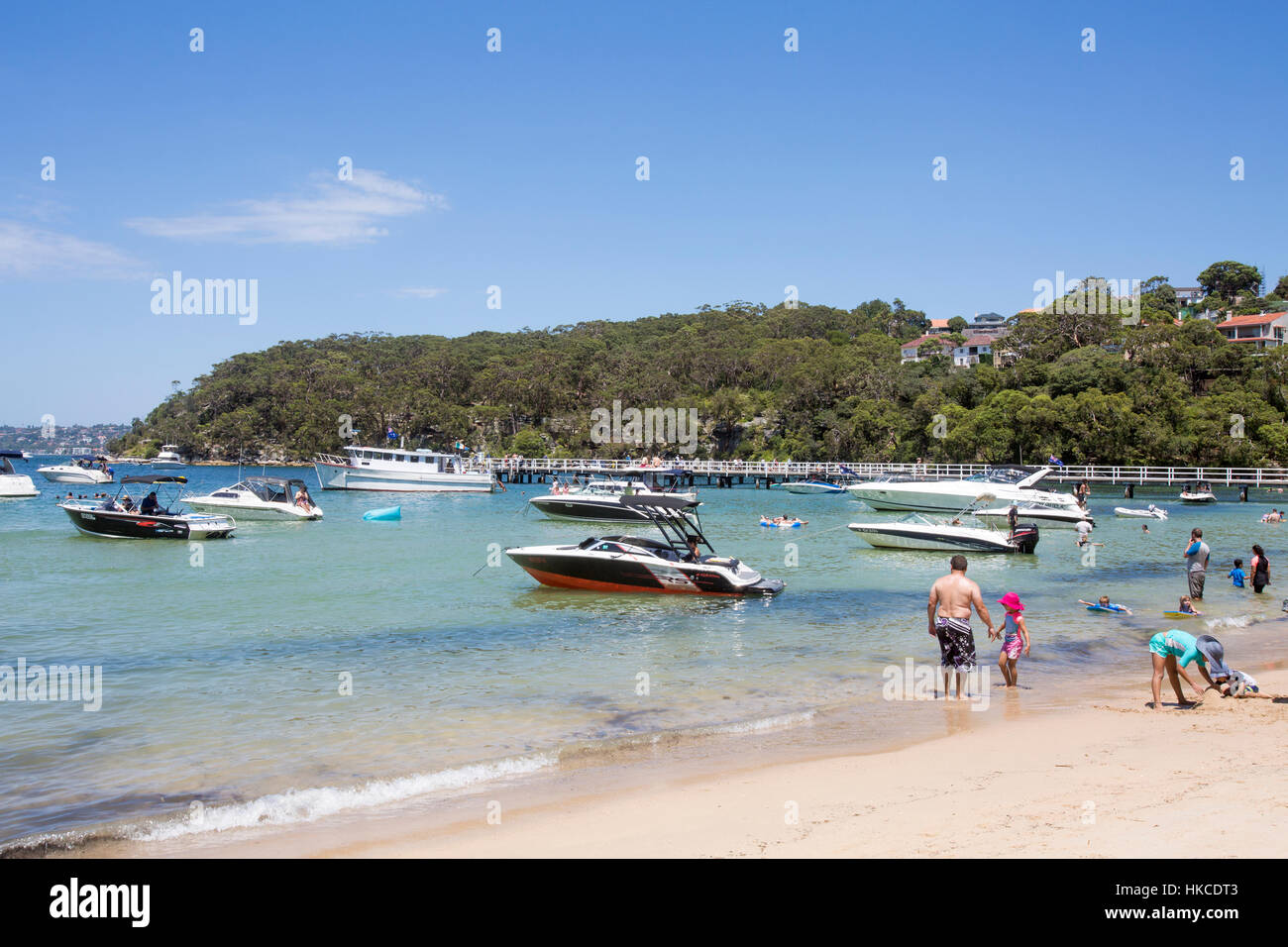 Baie de la chaudrée du Clifton Gardens à Sydney Harbour National Park, Sydney, Australie sur une journée d'été. Banque D'Images