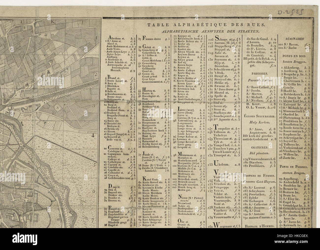 Cette carte de Gand, créée par A. Roothoese et Kierdorff, montre le plan détaillé de la ville. La carte offre un aperçu de la structure urbaine et de la topographie de Gand pendant la période de sa création. Banque D'Images