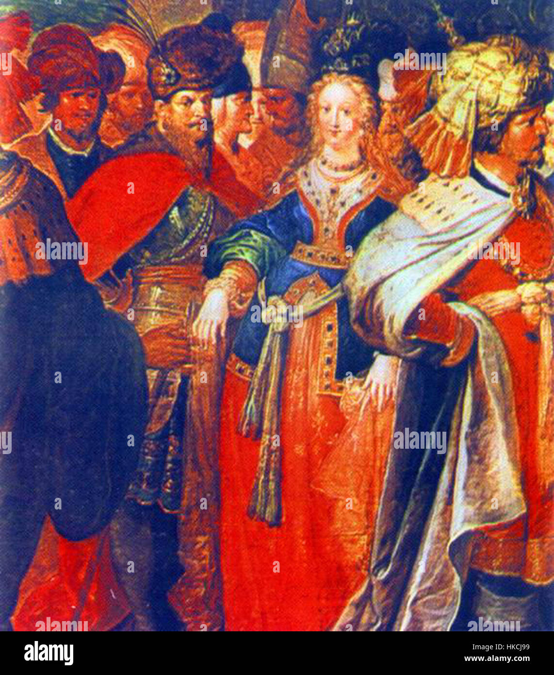 Mihai Viteazul, également connu sous le nom de Michel le brave, était une figure historique importante en Roumanie qui a uni la Valachie, la Transylvanie et la Moldavie au début du XVIIe siècle. Son leadership dans les guerres contre l'Empire ottoman est commémoré dans de nombreuses représentations artistiques, comme ce tableau. Banque D'Images