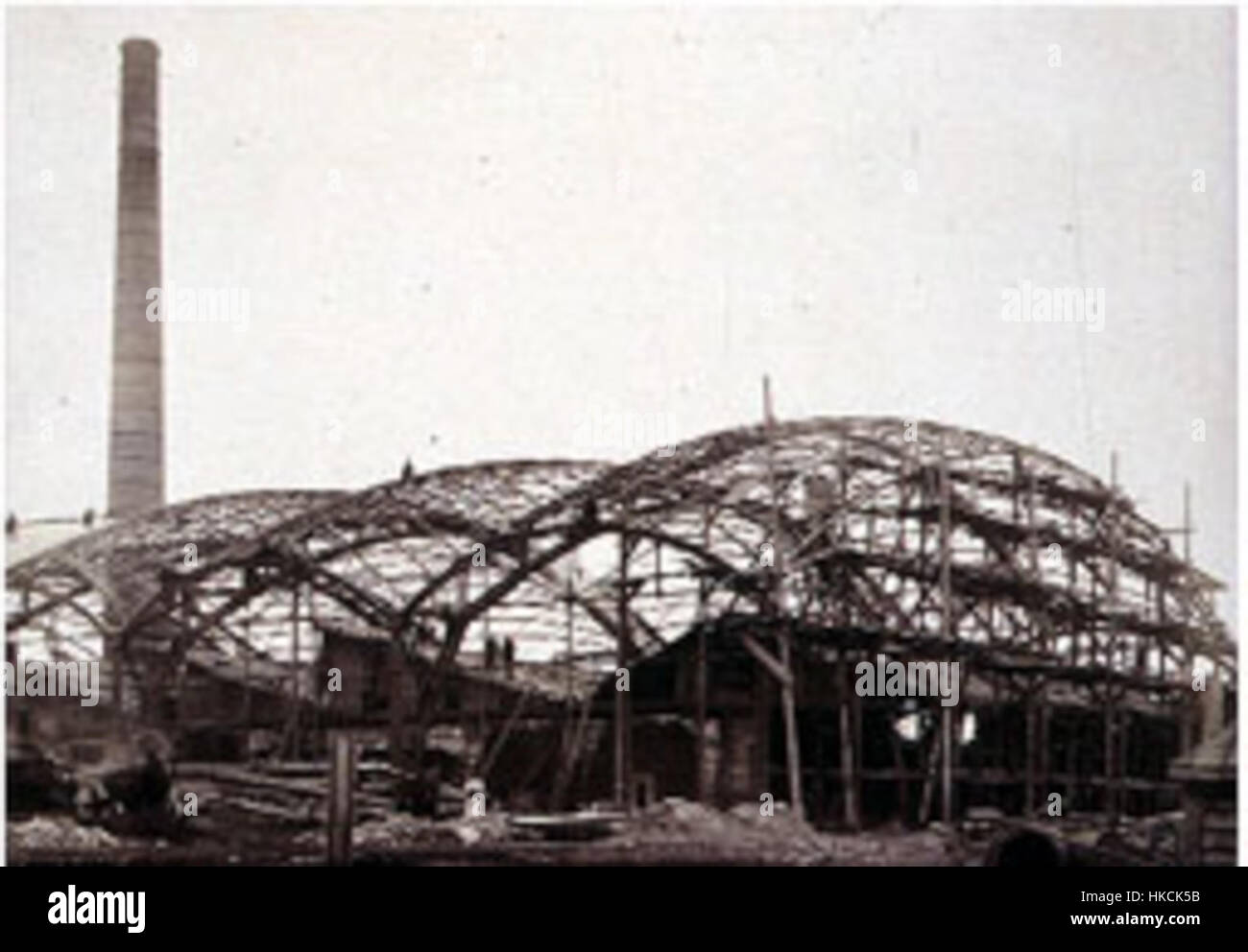 La coque à double courbure Vyksa, conçue par Vladimir Shukhov en 1897, est une prouesse d'ingénierie clé dans la conception structurelle, connue pour son approche innovante de la construction de coque en architecture. Banque D'Images