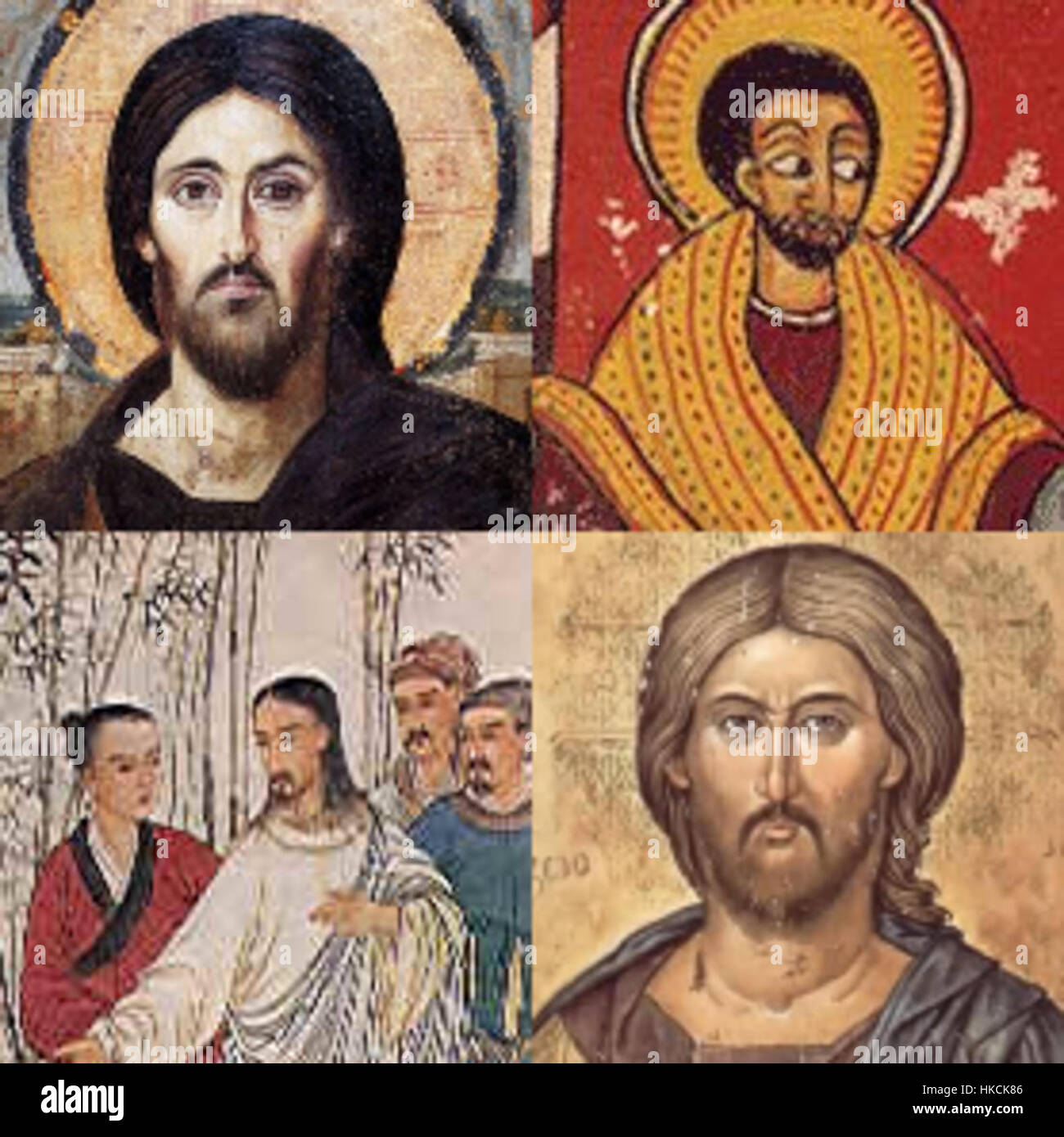 Les théories raciales sur Jésus Christ Banque D'Images
