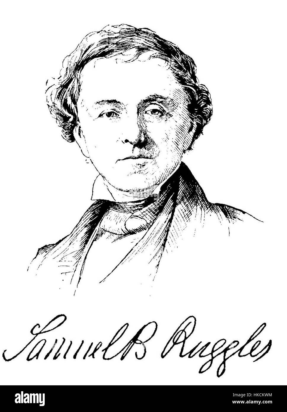 Samuel Bulkley Ruggles était un éminent avocat américain, ingénieur civil et homme d'affaires au XIXe siècle, connu pour son influence dans le développement urbain, en particulier à New York. Ses contributions à l'infrastructure de la ville sont importantes. Banque D'Images