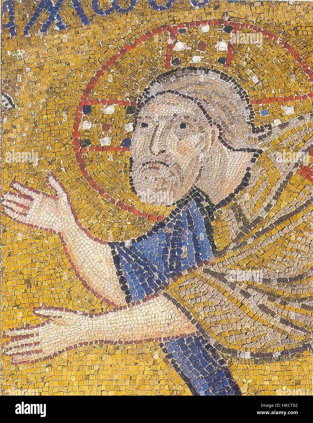 Une vue détaillée du célèbre tableau 'agonie dans le jardin', représentant le moment de l'agonie du Christ dans le jardin de Gethsémani avant son arrestation. L'œuvre met en valeur l'attention de l'artiste à l'expression émotionnelle et à l'éclairage dramatique, en se concentrant sur la solitude et la souffrance du Christ. Banque D'Images