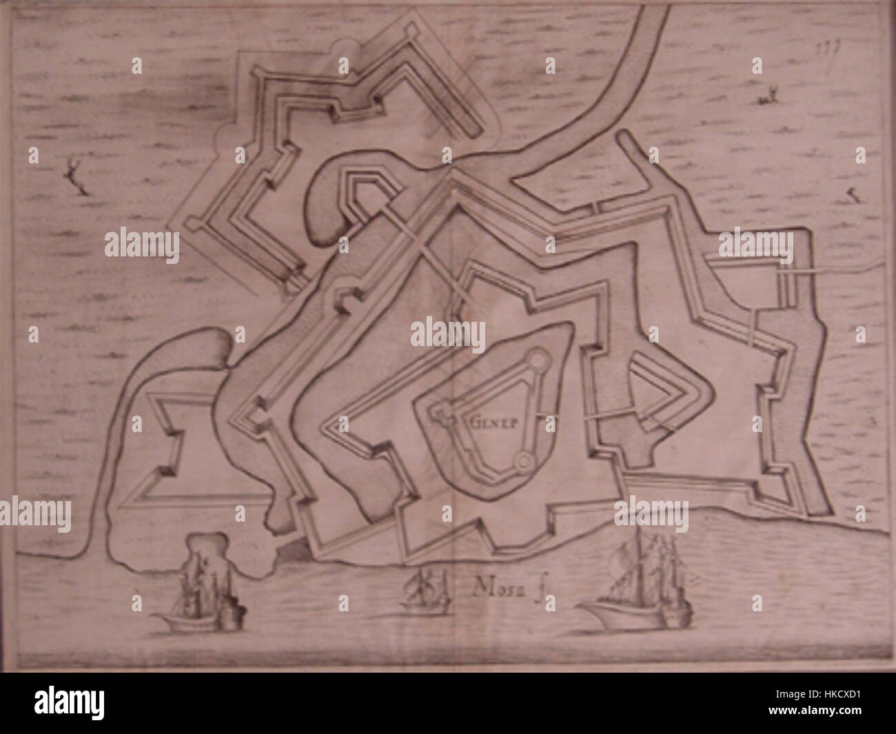 Le Genneperhuis est un domaine historique des pays-Bas, connu pour son importance dans l'histoire culturelle et architecturale de la région. Le bâtiment présente des styles architecturaux hollandais du 17ème siècle et est un point de repère important dans la région. Banque D'Images