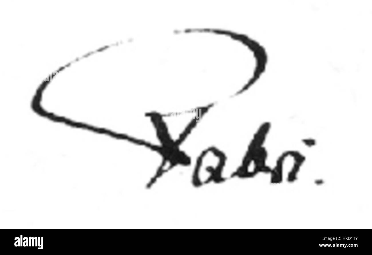 Friedrich Fabri Unterschrift Banque D'Images