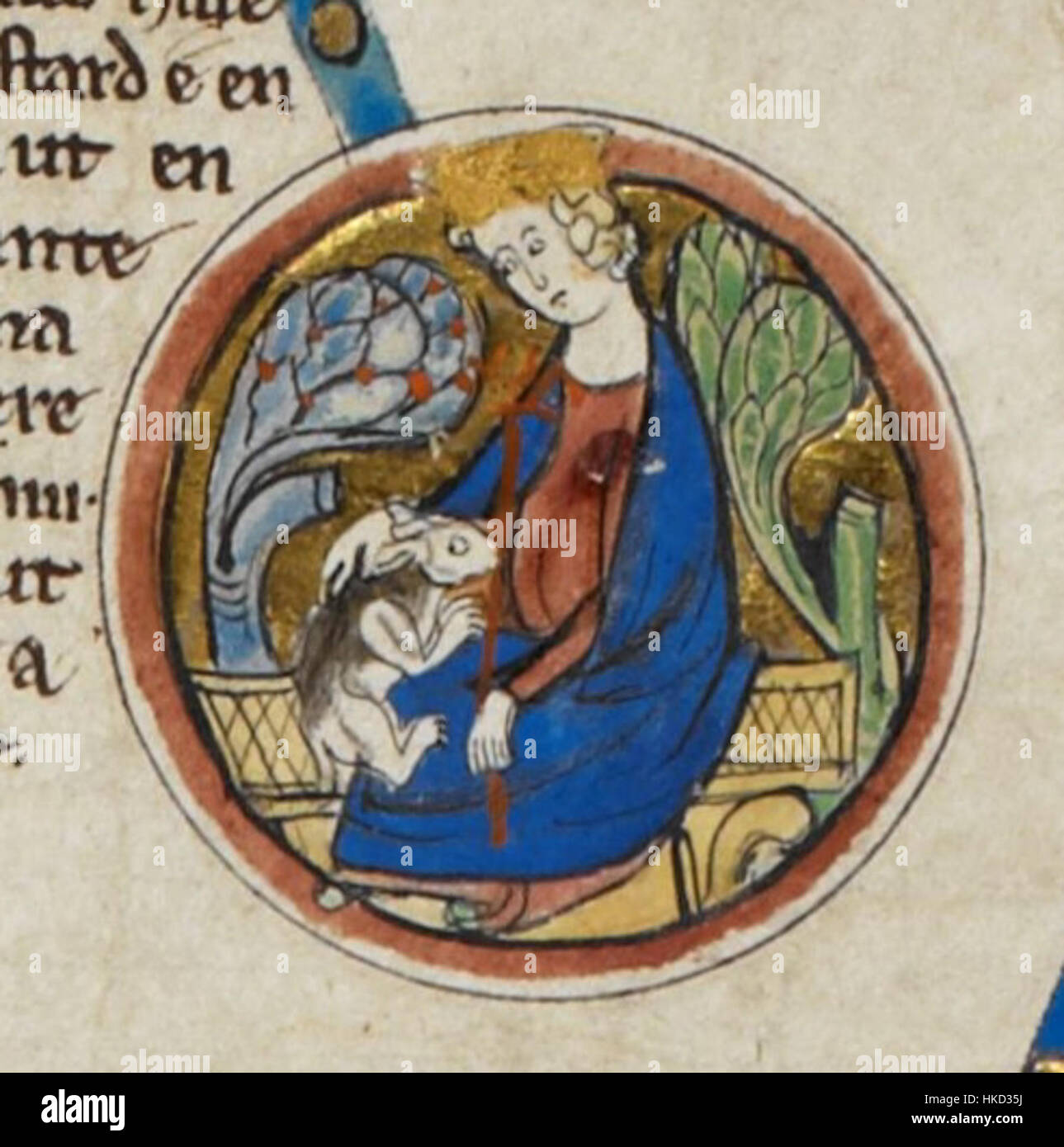 Le 'Harold Harefoot MS Royal 14 B V' est un manuscrit contenant des documents relatifs à Harold Harefoot, roi d'Angleterre au XIe siècle. Il offre un aperçu de l'histoire médiévale anglaise, avec des illuminations détaillées et des récits historiques. Banque D'Images