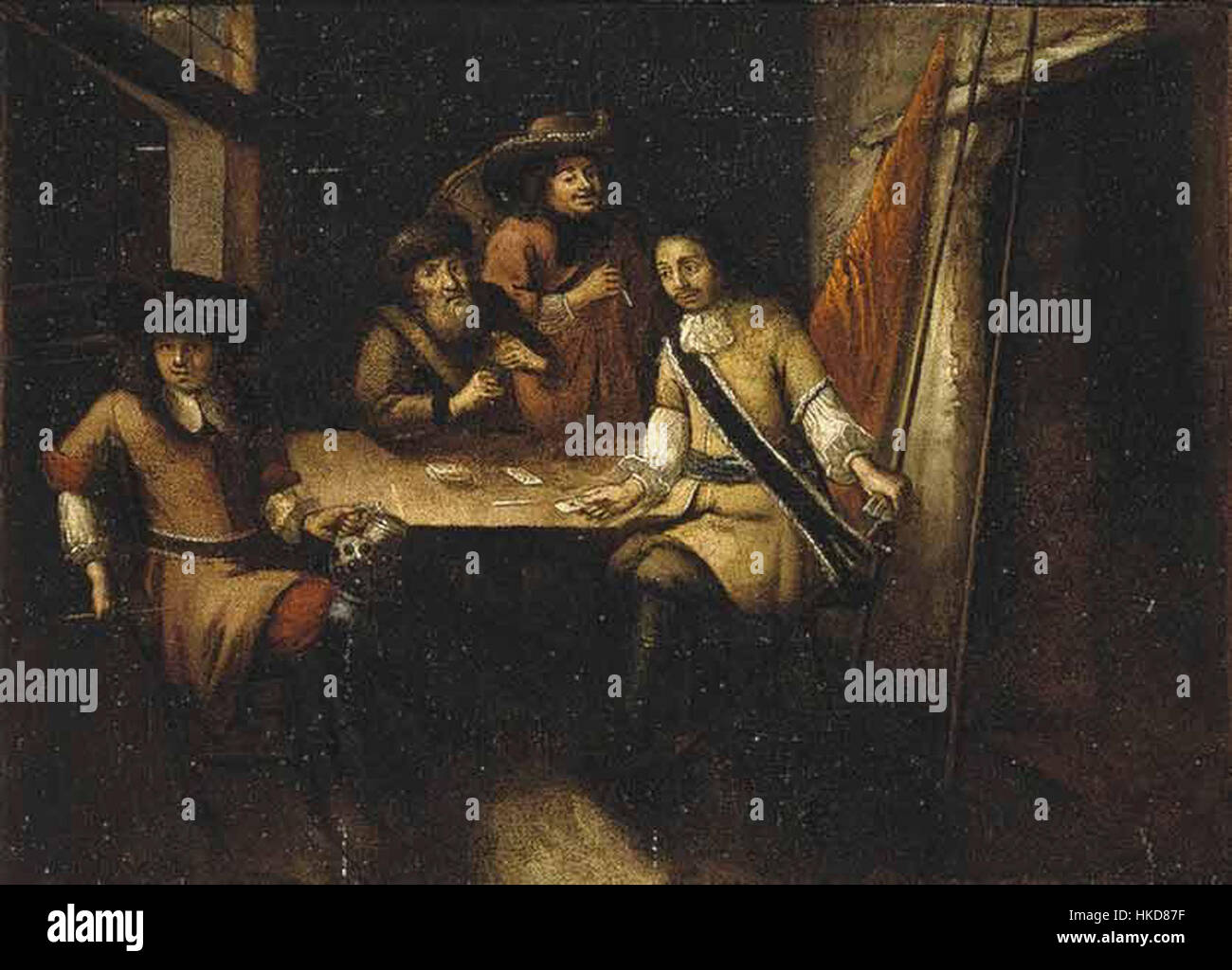 Cette œuvre représente Pierre Ier de Russie, connu sous le nom de Pierre le Grand, lors de sa visite en Hollande. Pierre Ier est célèbre pour ses efforts de modernisation de la Russie et son influence sur la politique européenne à la fin du XVIIe et au début du XVIIIe siècle. Banque D'Images