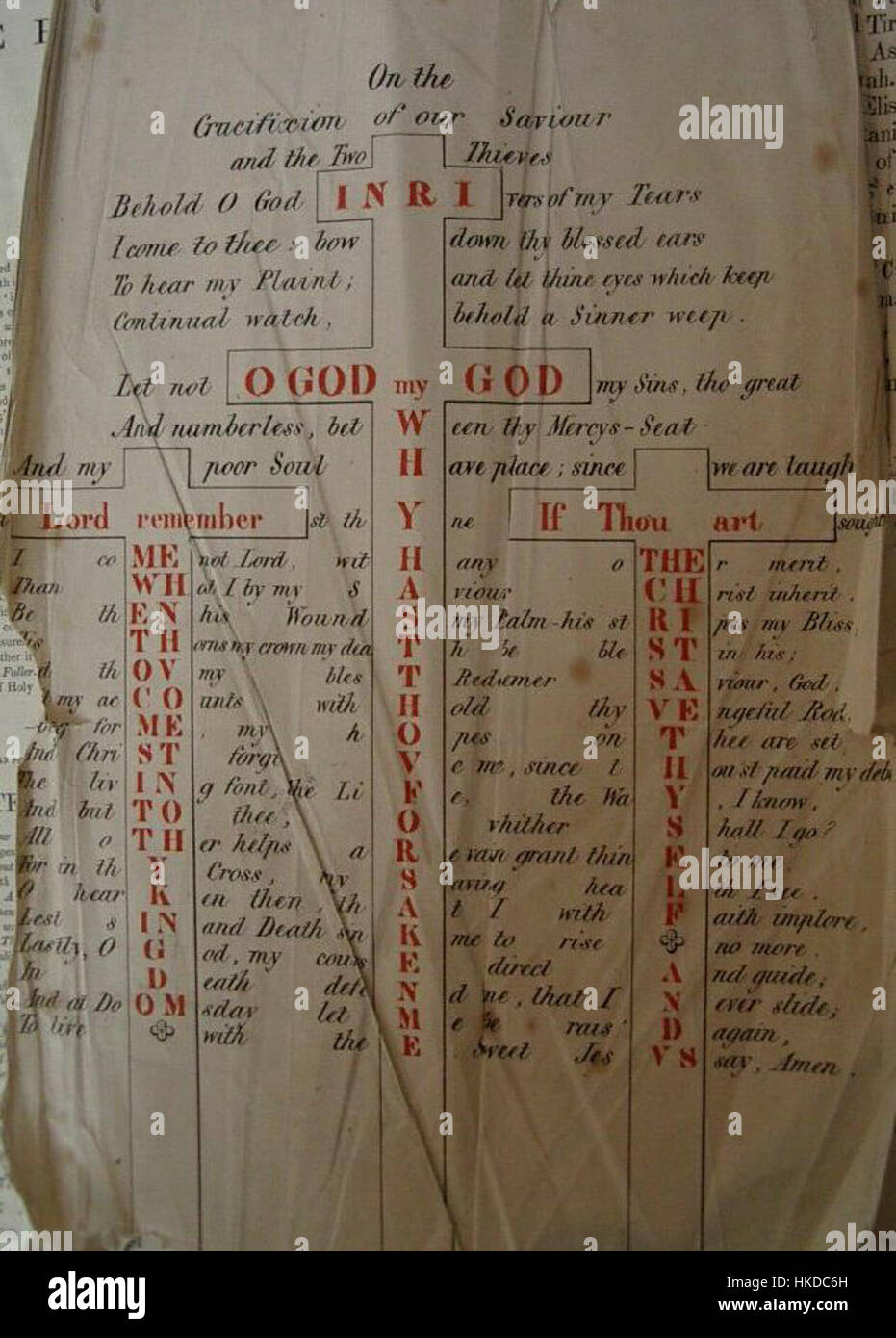 Le « Triple acrostic » de Thomas Browne est un exemple célèbre de jeu de mots et d’ingéniosité poétique, dans lequel les premières lettres de chaque ligne énoncent un message. Cette forme de poésie reflète les prouesses intellectuelles et la fascination de Browne pour le langage et la structure. Banque D'Images