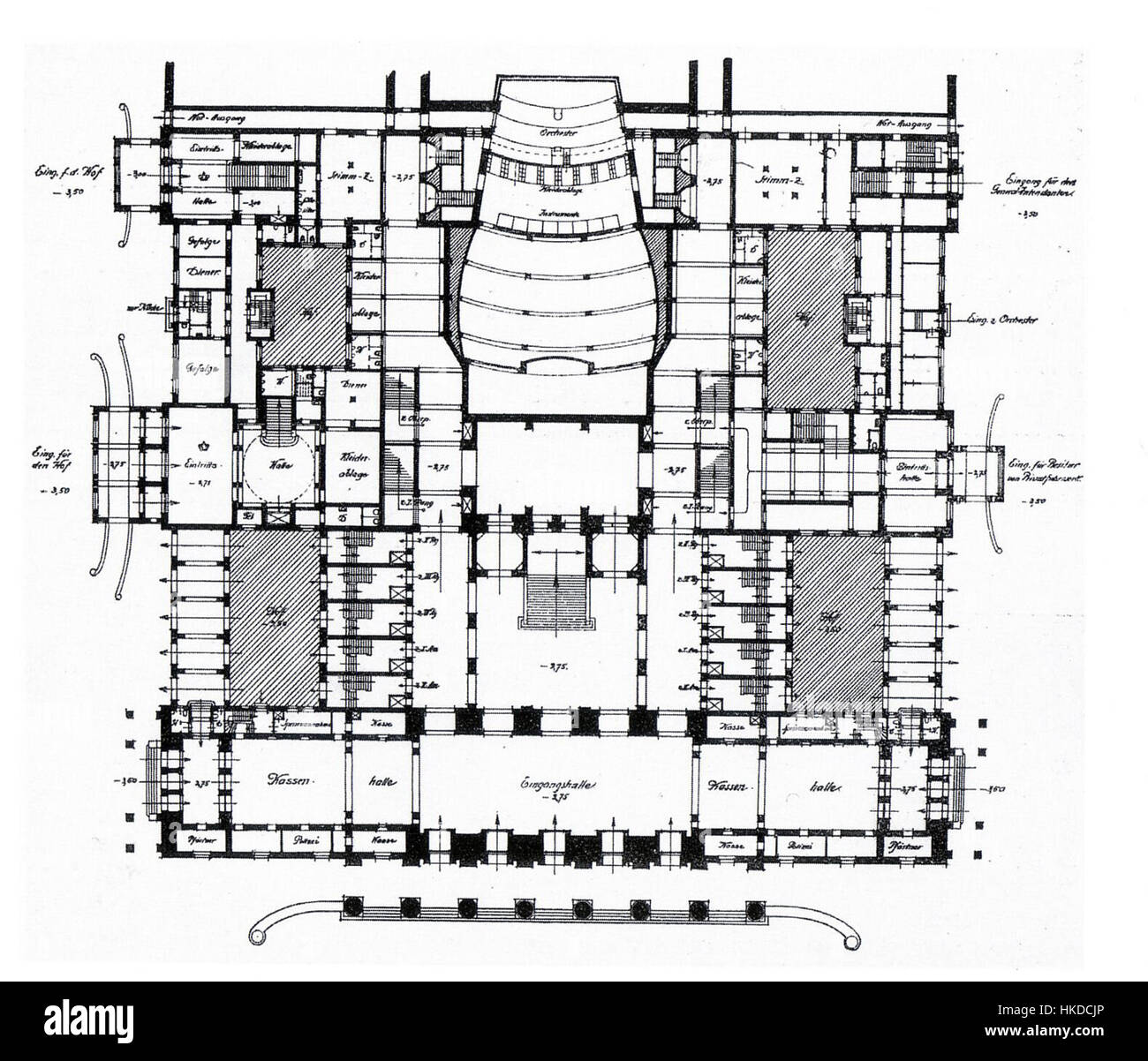 L'œuvre intitulée 'Wettbewerb Erdgeschoss' reflète un concours de design pour le rez-de-chaussée d'un bâtiment. La peinture présente des propositions architecturales, mettant en évidence les tendances du design moderne et la nature évolutive de l'esthétique architecturale au début du XXe siècle. Banque D'Images