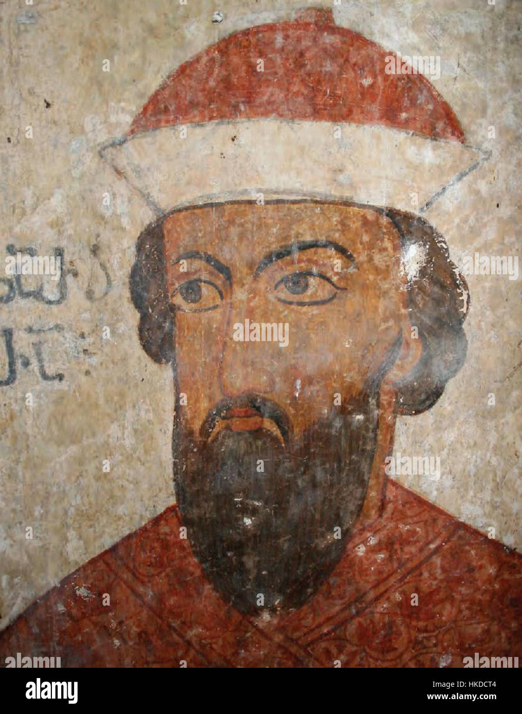 Les fresques de Zarzma, situées en Géorgie, sont des exemples significatifs de chrétiennes médiévales Cette pièce du XIe siècle représente des scènes religieuses et met en valeur l'influence des traditions artistiques byzantines sur l'iconographie géorgienne. Banque D'Images