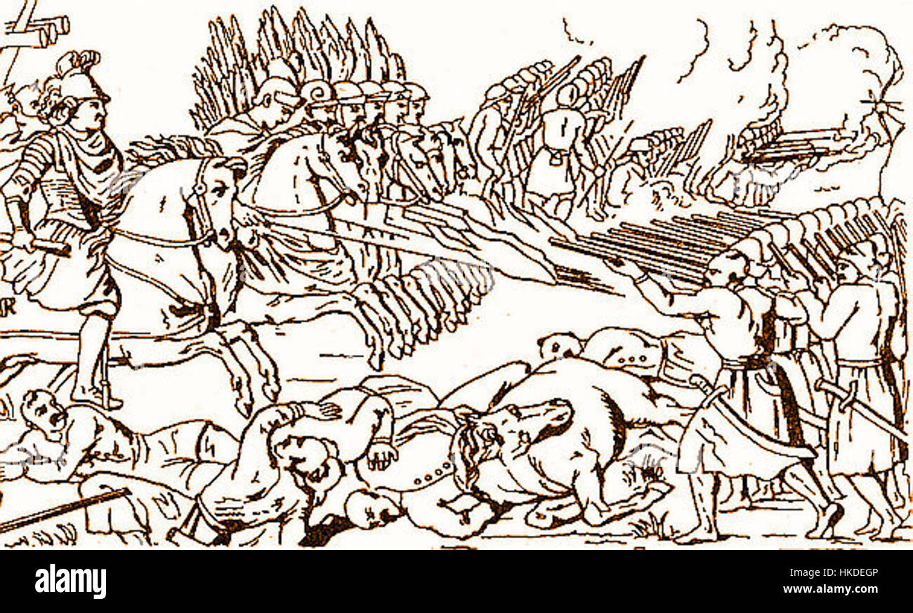 La bataille de Beresteczko, livrée en 1651, fut un engagement important pendant la guerre russo-polonaise. Les forces polonaises, dirigées par Hetman Bohdan Khmelnytsky, ont vaincu l'armée russe, marquant un moment charnière dans l'histoire de l'Europe de l'est. Banque D'Images