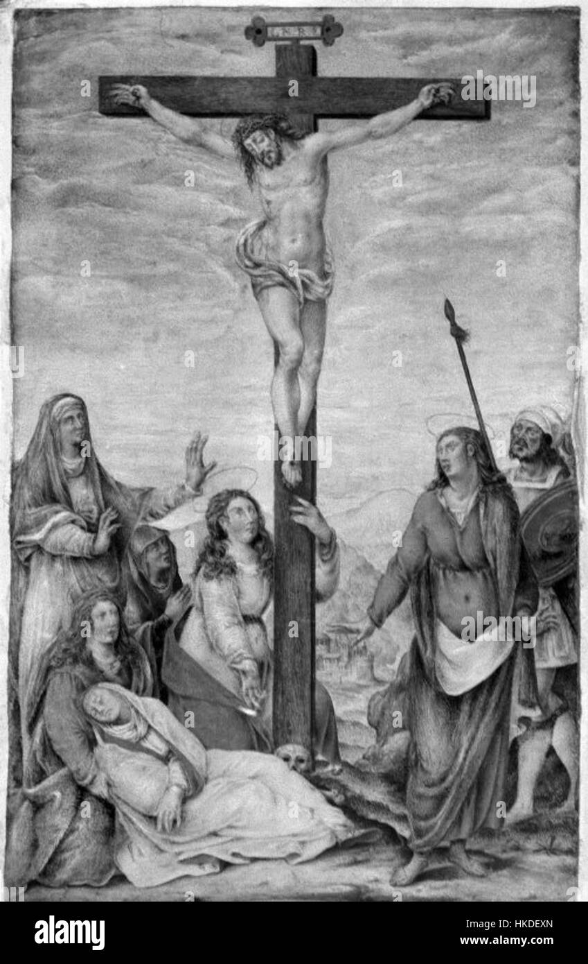 Le Musée de Brooklyn Crucifixion Banque D'Images