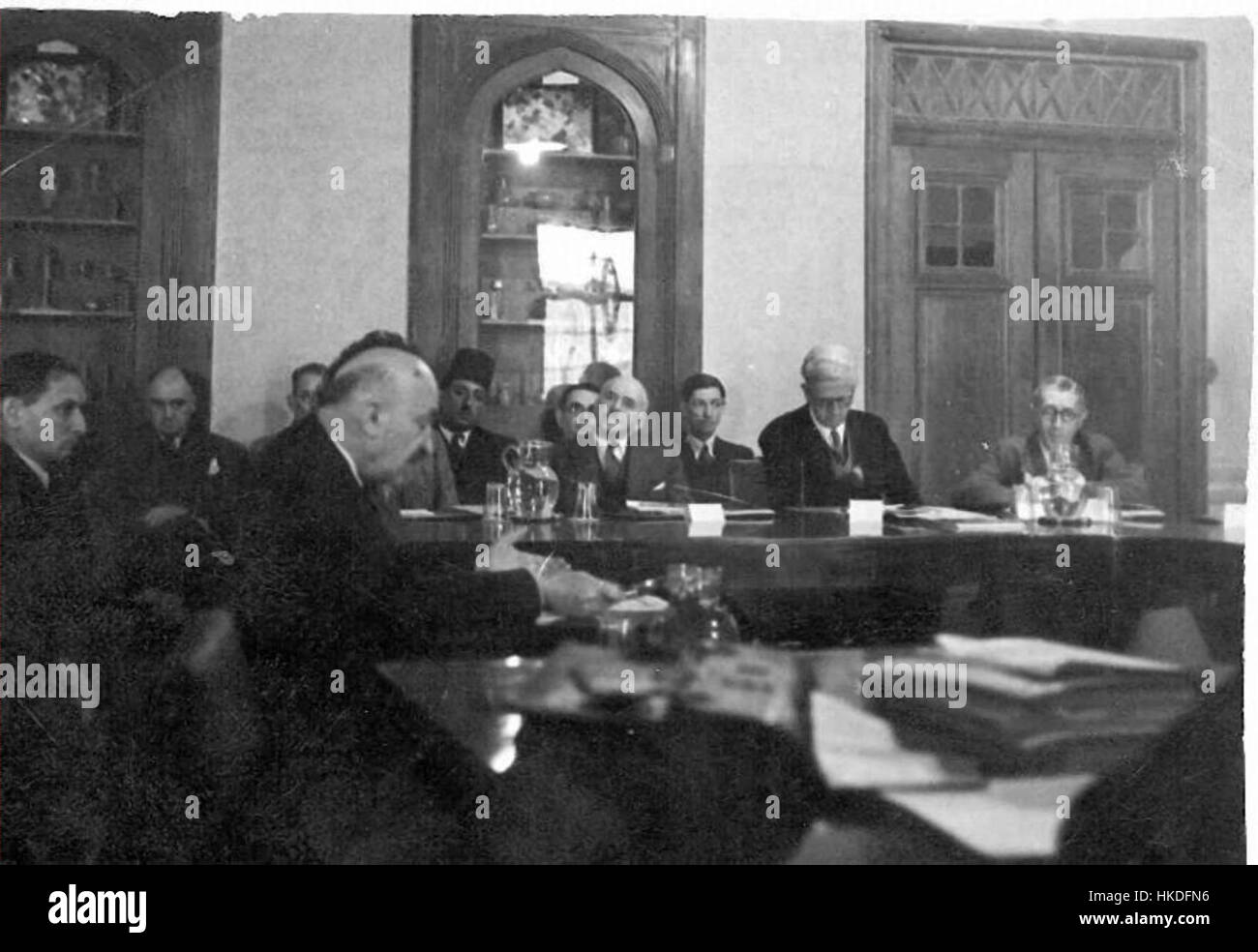 Chaim Weizmann au Comité d'Anglo American Banque D'Images