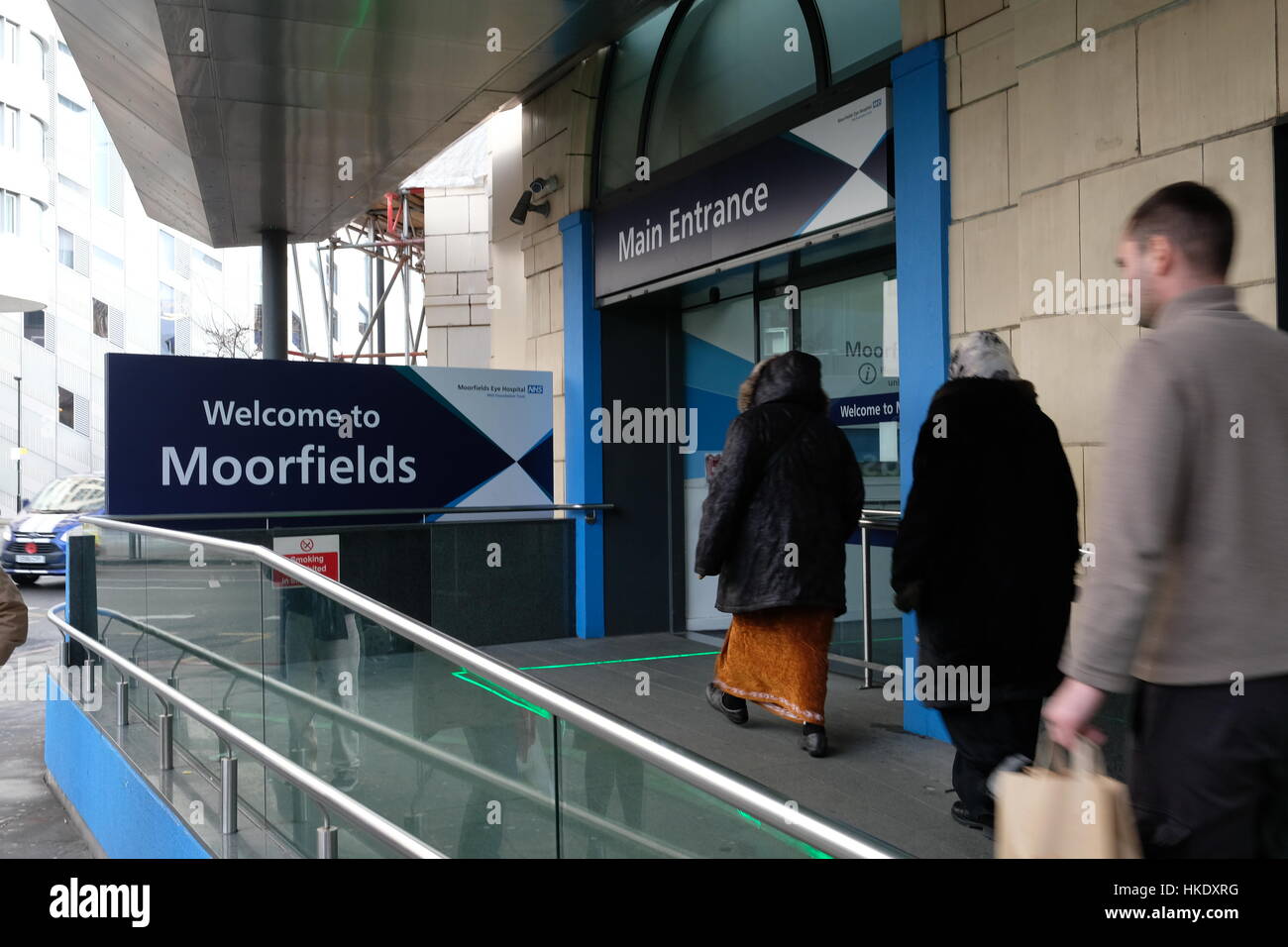 Moorfields Eye Hospital, Entrée principale Banque D'Images