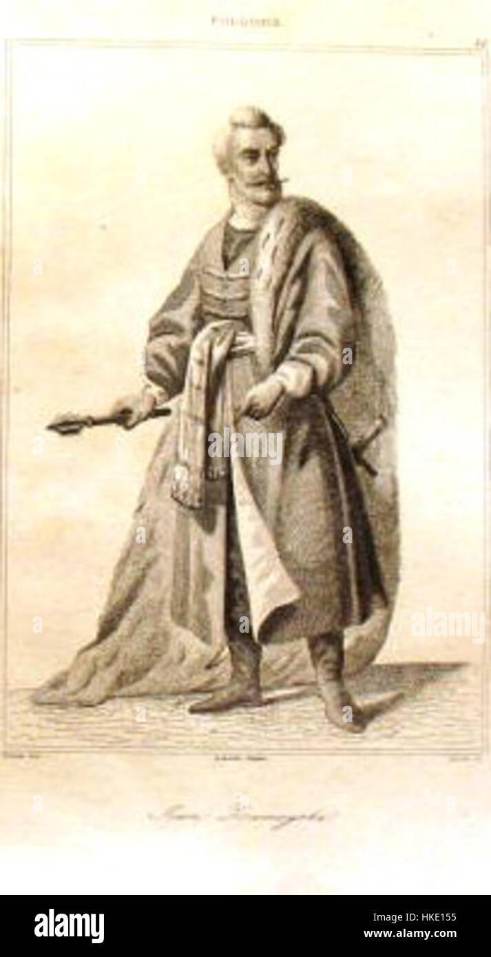 Cette peinture représente Jan Karol Chodkiewicz, un éminent chef militaire polonais. Connu pour ses victoires au début du XVIIe siècle, l'œuvre met en évidence son rôle dans la défense de la Pologne pendant les guerres avec l'Empire ottoman. Banque D'Images