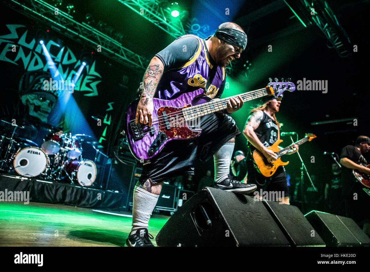 Trezzo sull'Adda, Italie. 27 Jan, 2017. Crossover trash de tendances suicidaires effectue Live Live Club en Trezzo sull'Adda, Italie pour la persistance Tour 2017. Credit : Mairo Cinquetti/Pacific Press/Alamy Live News Banque D'Images