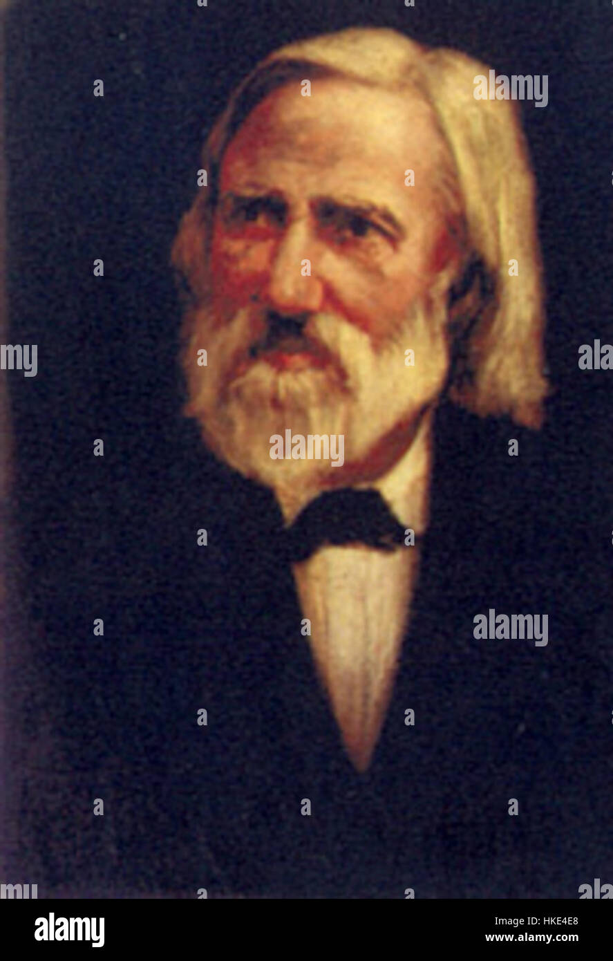 Portrait de Heinrich Hoffmann, photographe et auteur allemand, connu pour ses œuvres qui capturent des moments d'importance historique. L'œuvre reflète l'importance culturelle de Hoffmann et son rôle dans la documentation de l'histoire à travers les médias visuels. Banque D'Images