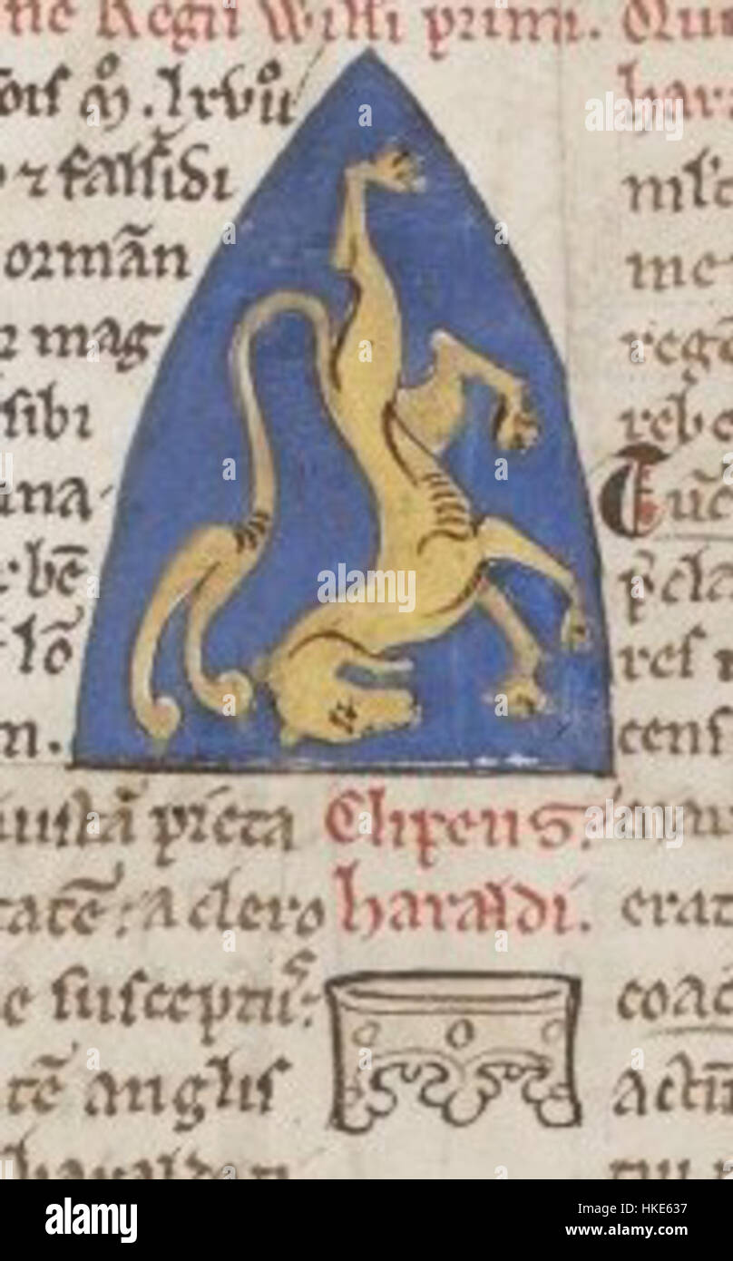 Cette œuvre d'art historique représente Harold Godwinson, le dernier roi anglo-saxon d'Angleterre, soulignant son rôle dans l'histoire médiévale anglaise. La pièce offre un aperçu du début du XIe siècle, soulignant son leadership et les moments cruciaux qui ont précédé la bataille de Hastings. Banque D'Images